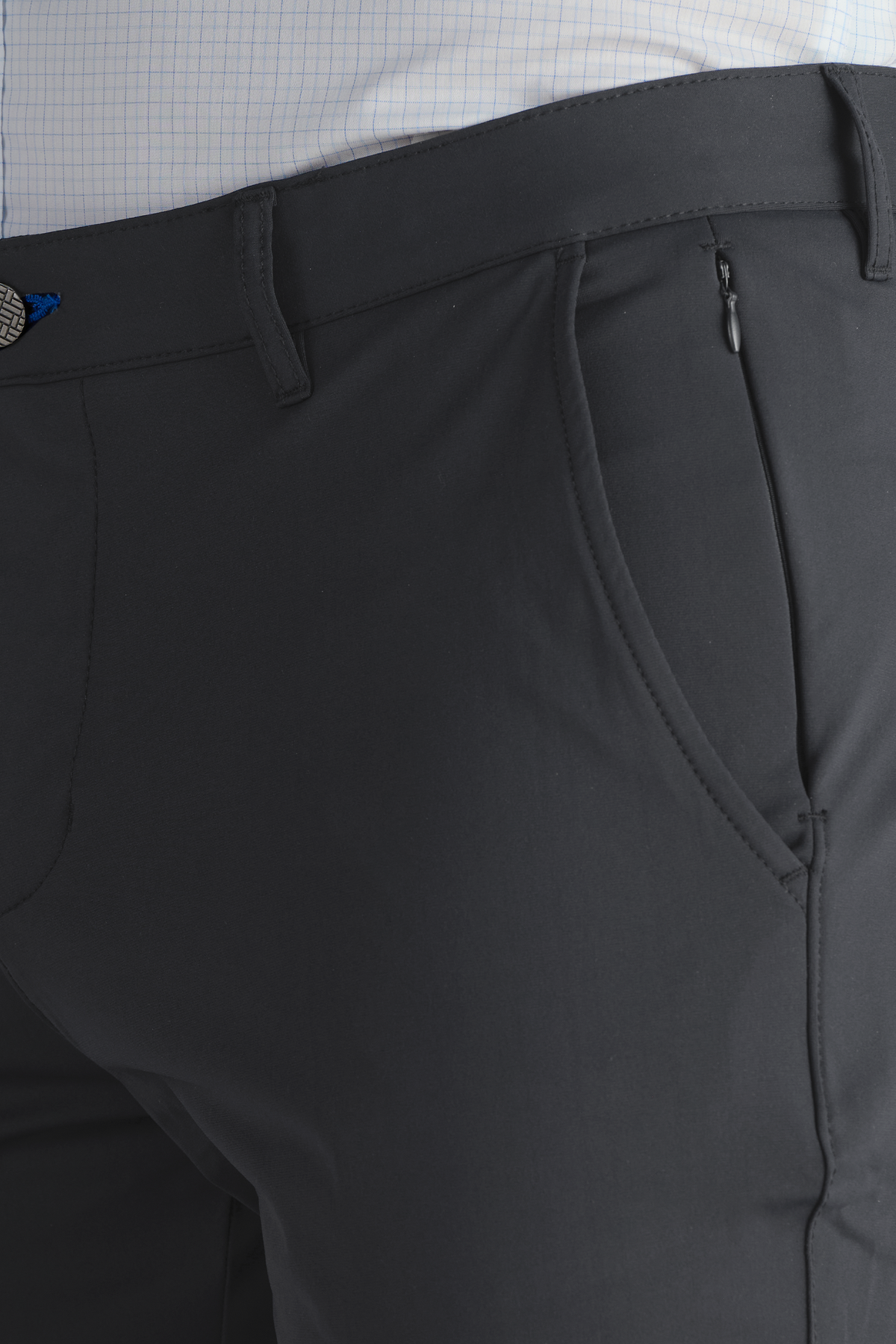 Men's Grey Performance Dress Pants (Slate Tailored Stretch Slacks ...