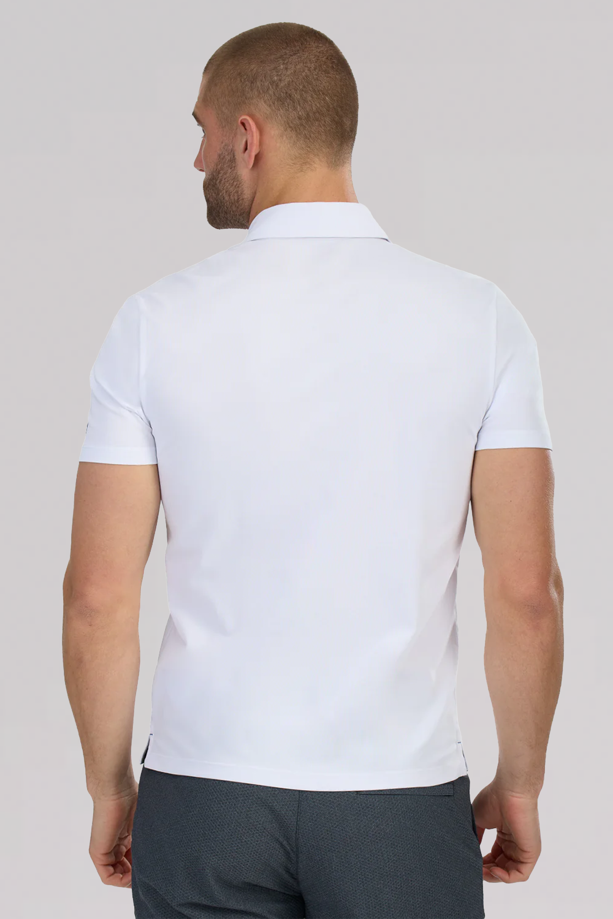 Slim Fit Pique Polo Solid // White