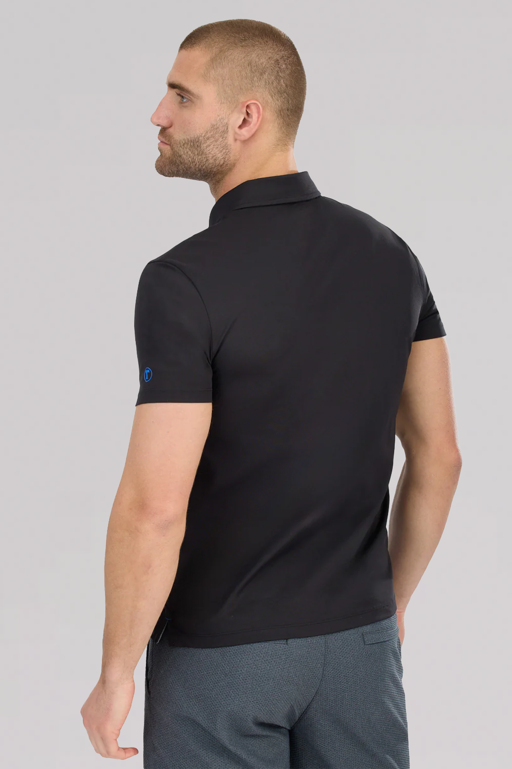 Slim Fit Pique Polo Solid // Black