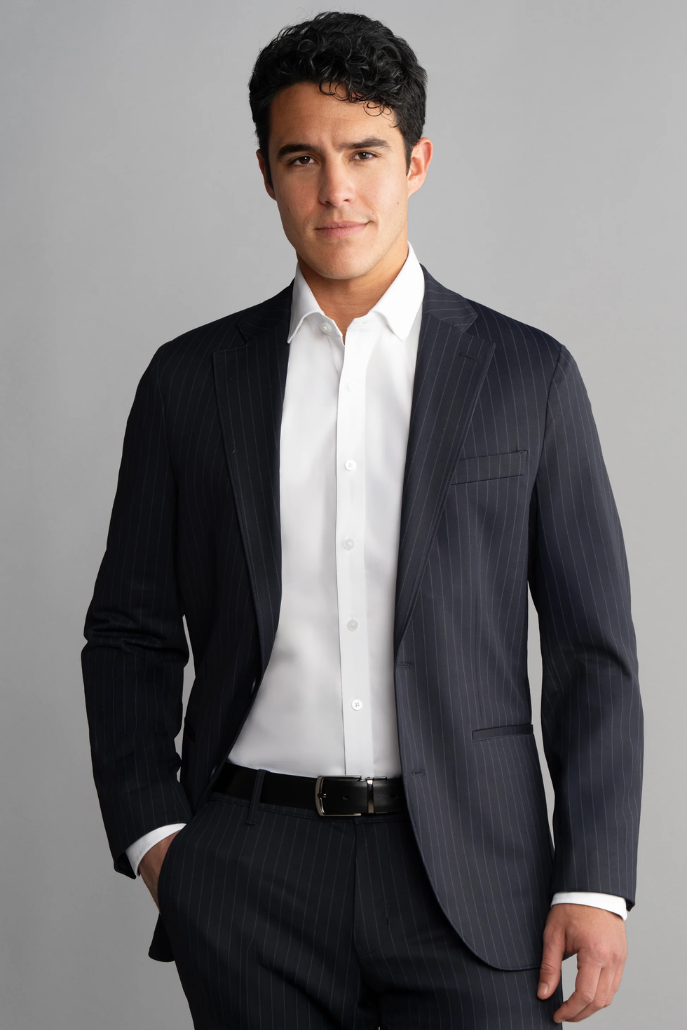 Performance Blazer // Navy Stripe – Twillory
