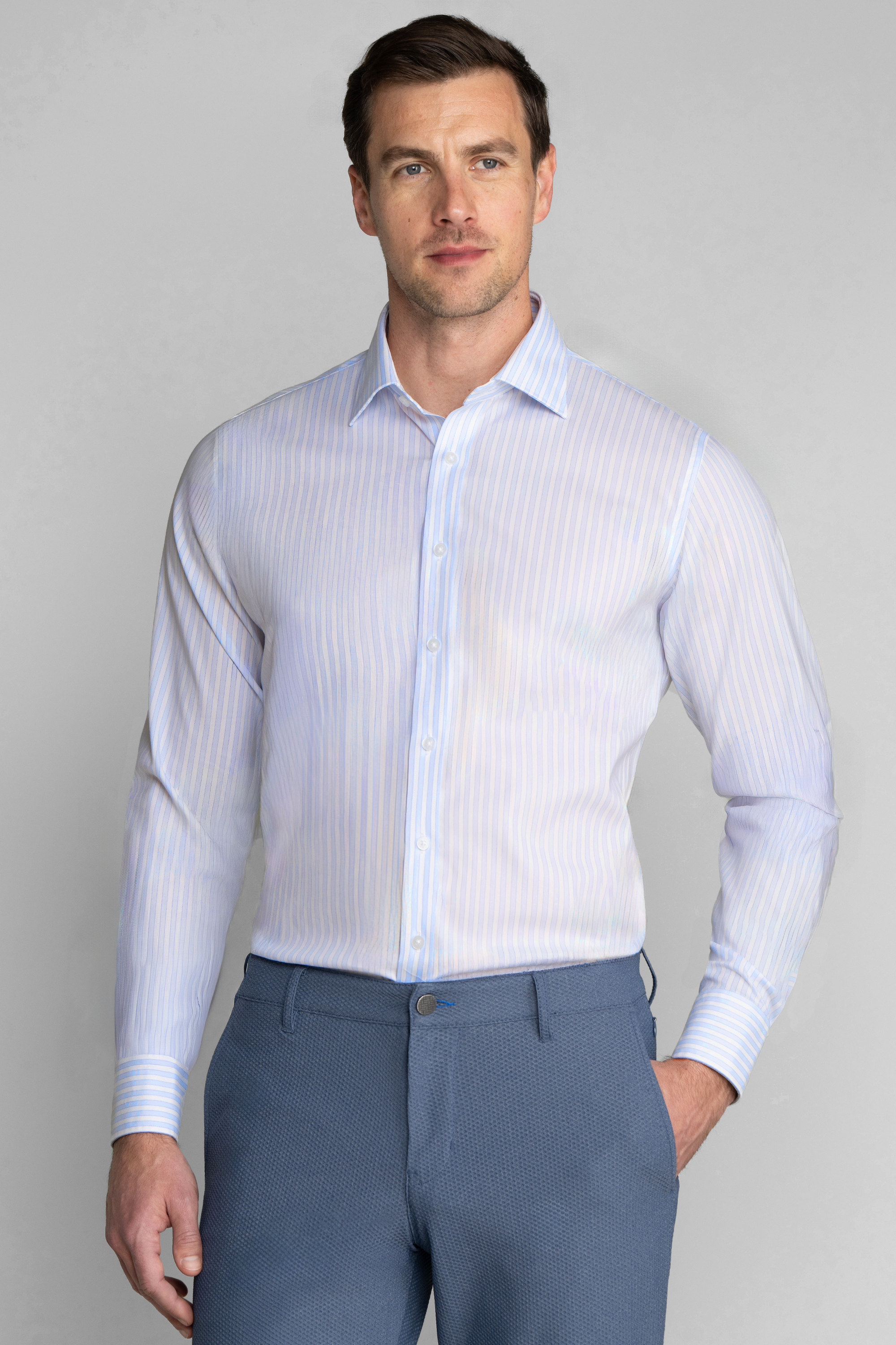 Leader Stripe // Dashed Blue