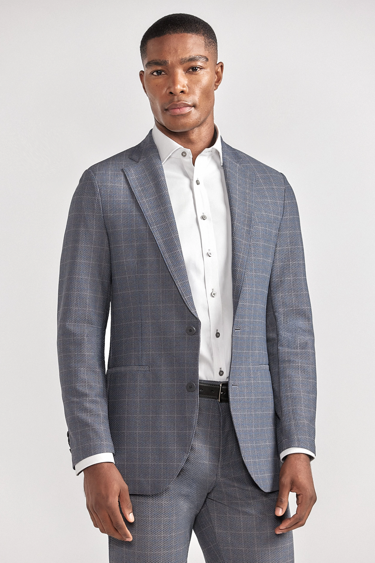 AIR Blazer | Grey Heather Plaid, view 3 of 5