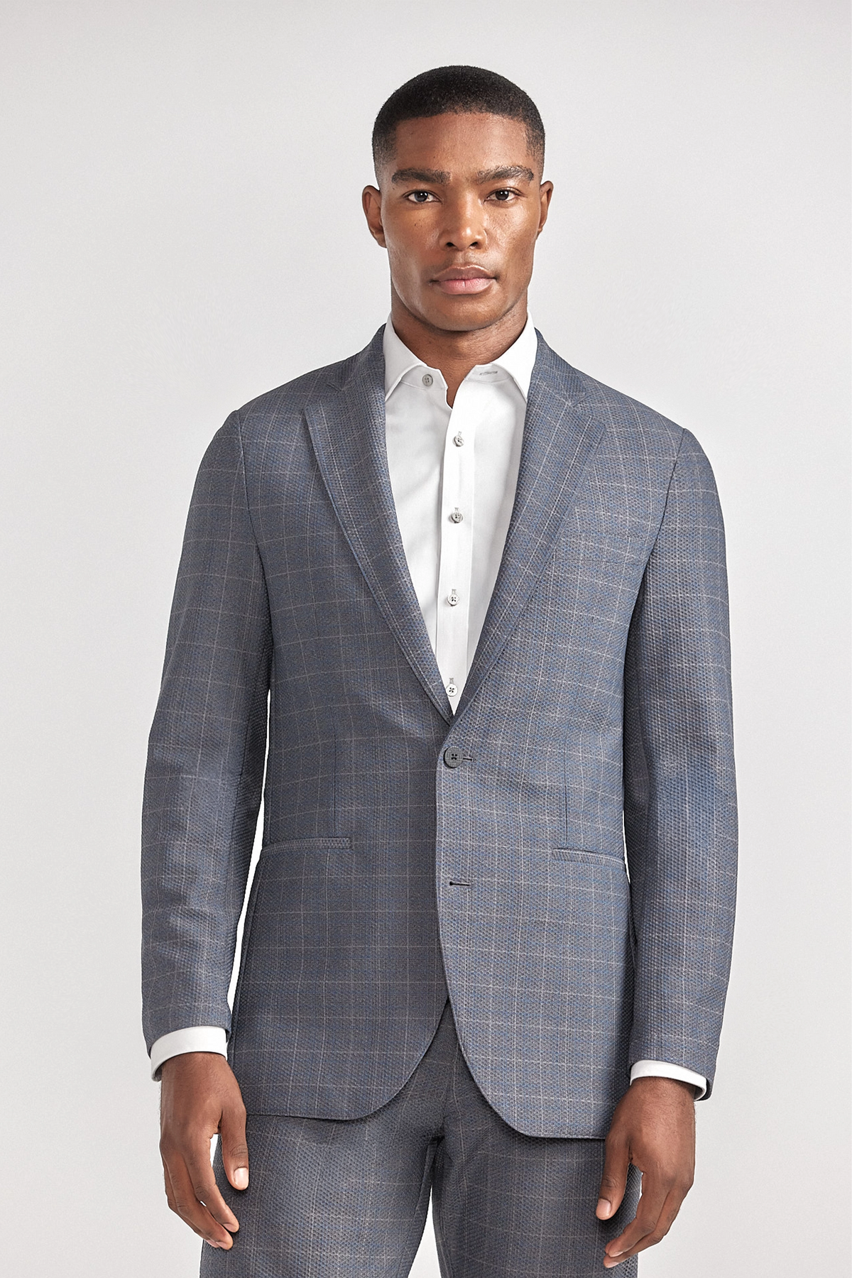 AIR Blazer | Grey Heather Plaid