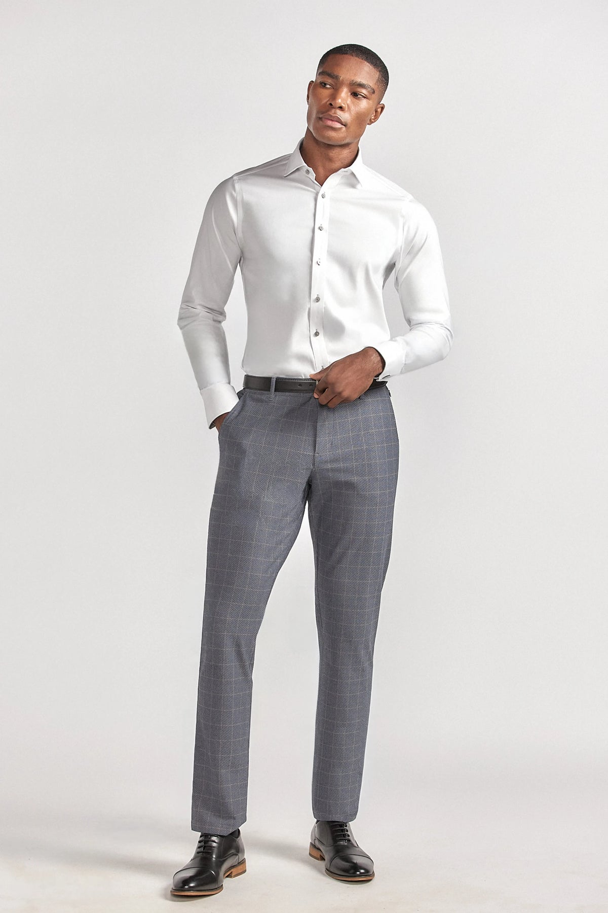 AIR Pants | Grey Heather Plaid, view 1 of 4