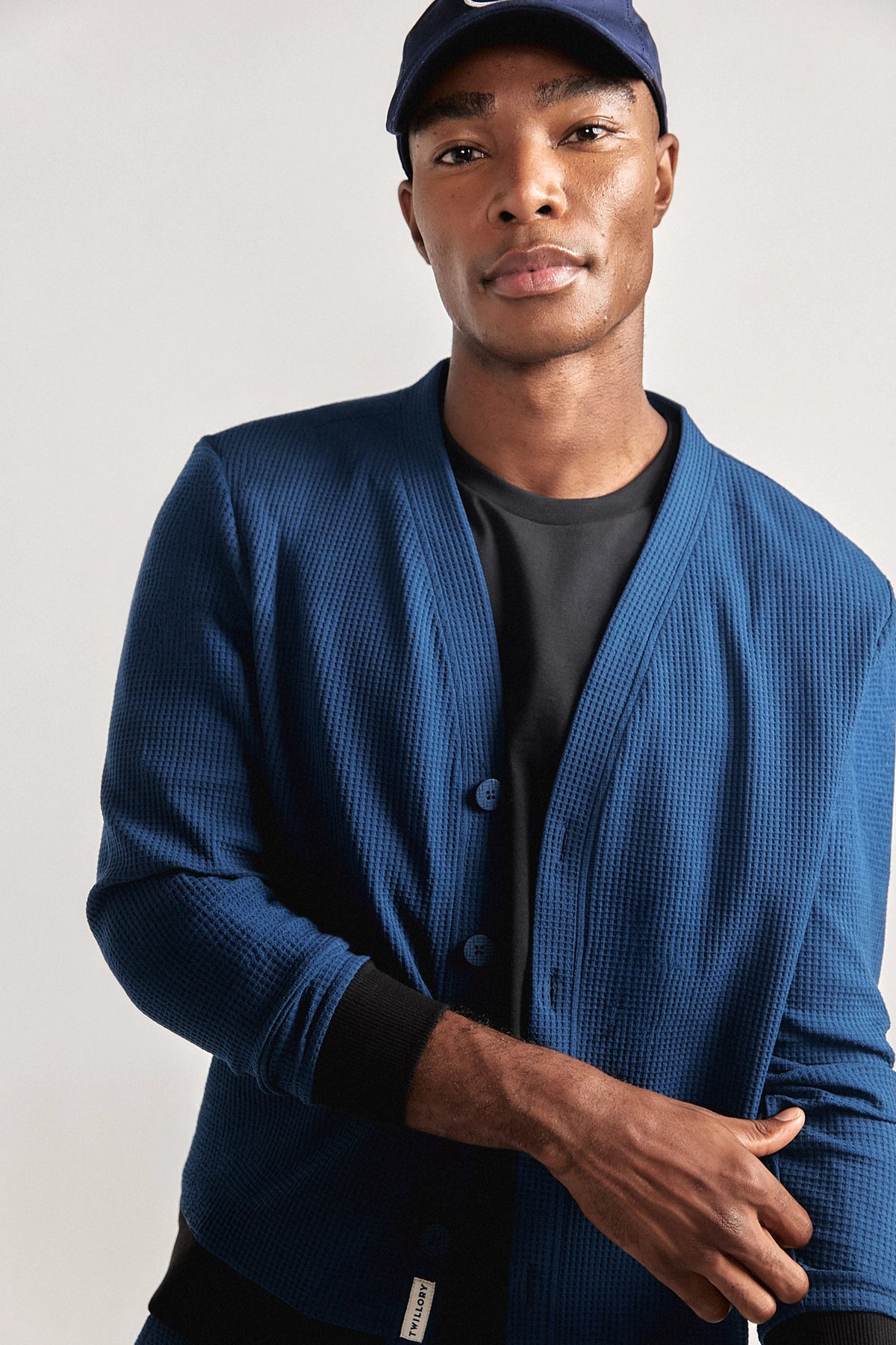 Waffle-Knit Cardigan | Ocean – Twillory
