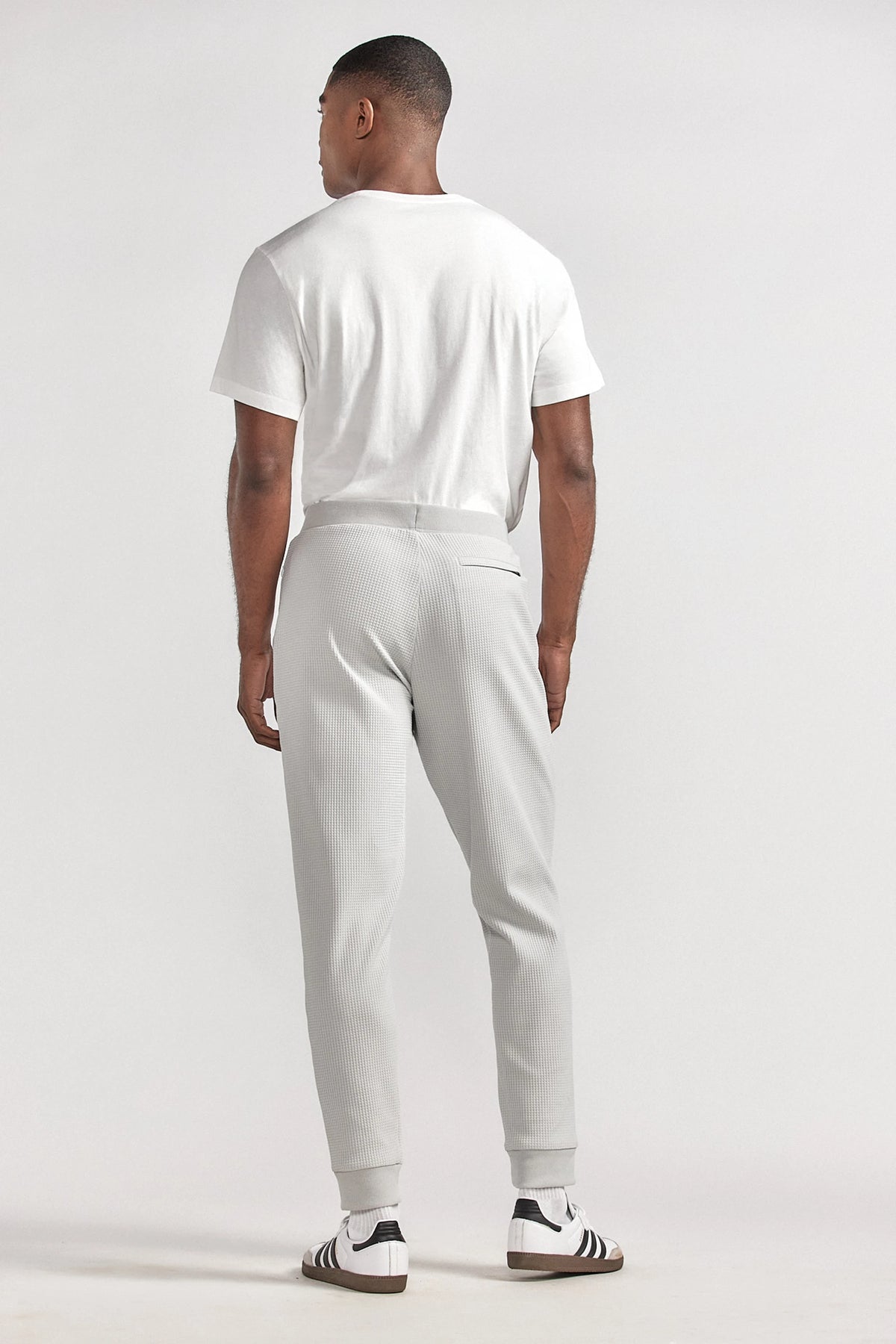 Waffle-Knit Jogger | Light Grey, view 4 of 5
