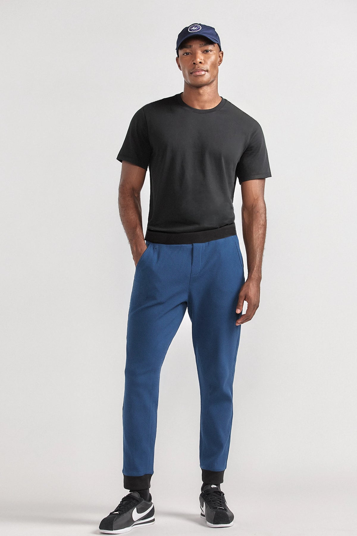 Waffle-Knit Jogger | Ocean