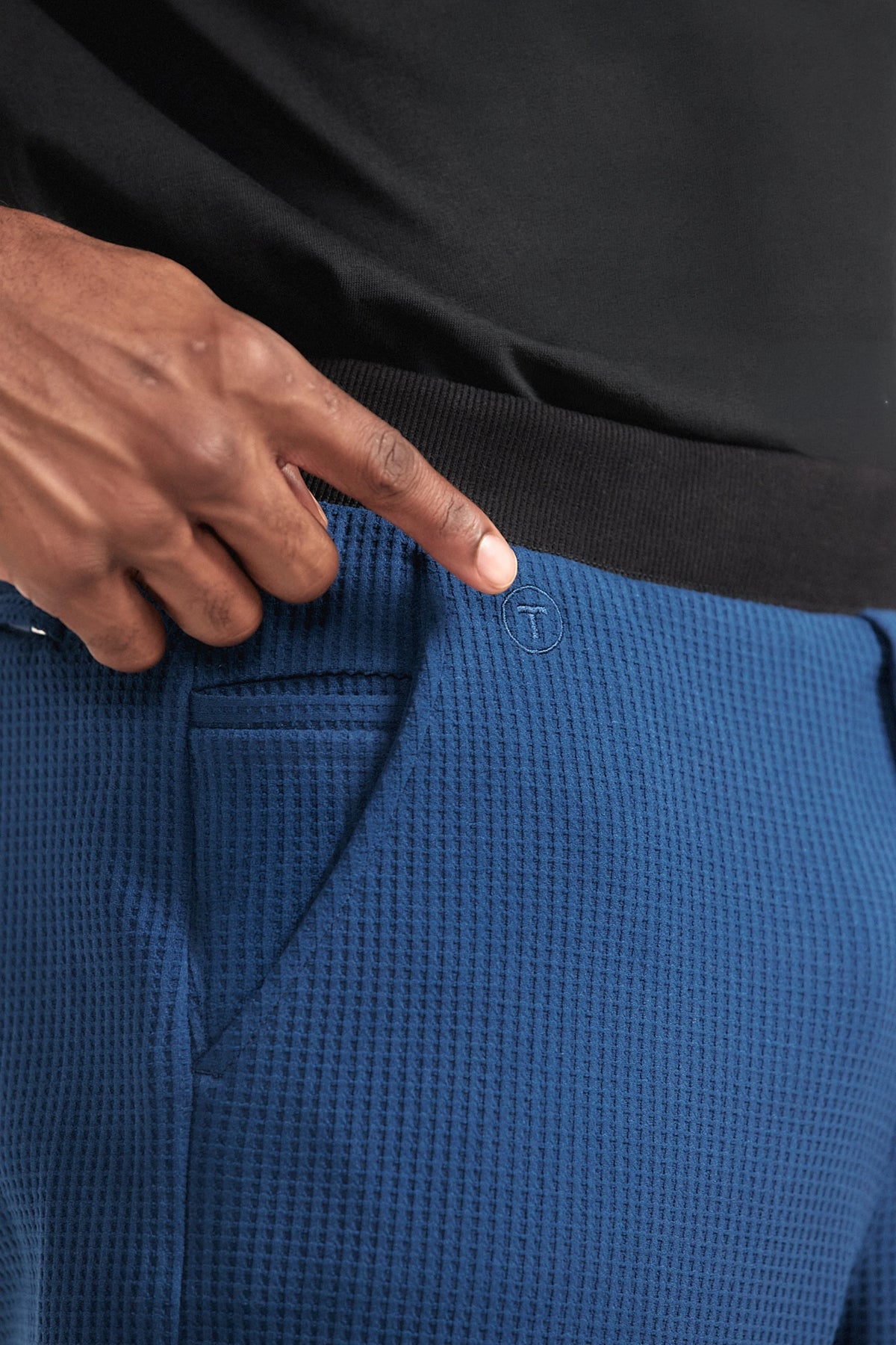 Waffle-Knit Jogger | Ocean, view 4 of 5