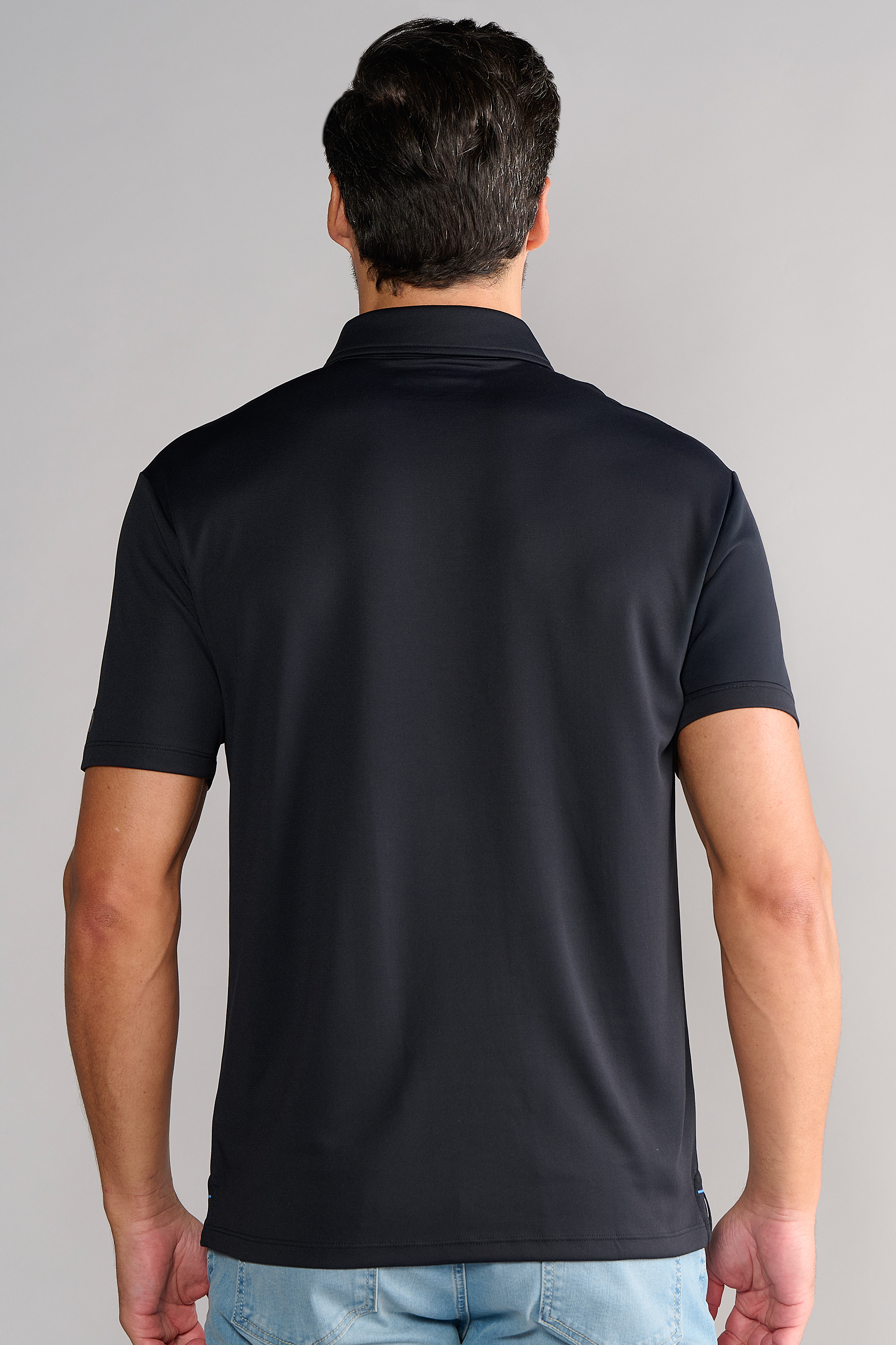Short Sleeve Polo Solid // Black