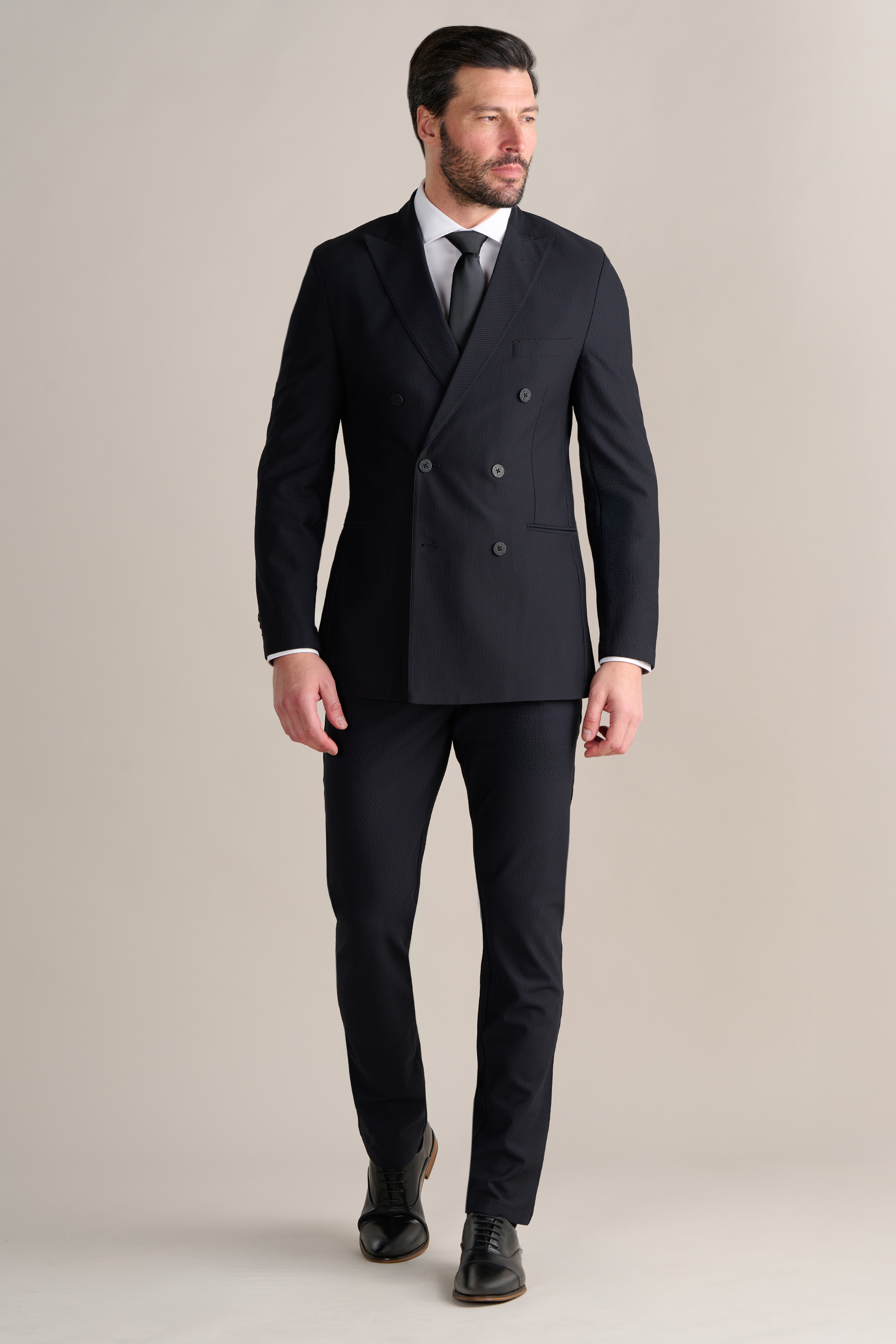 AIR Double Breasted Blazer // Black