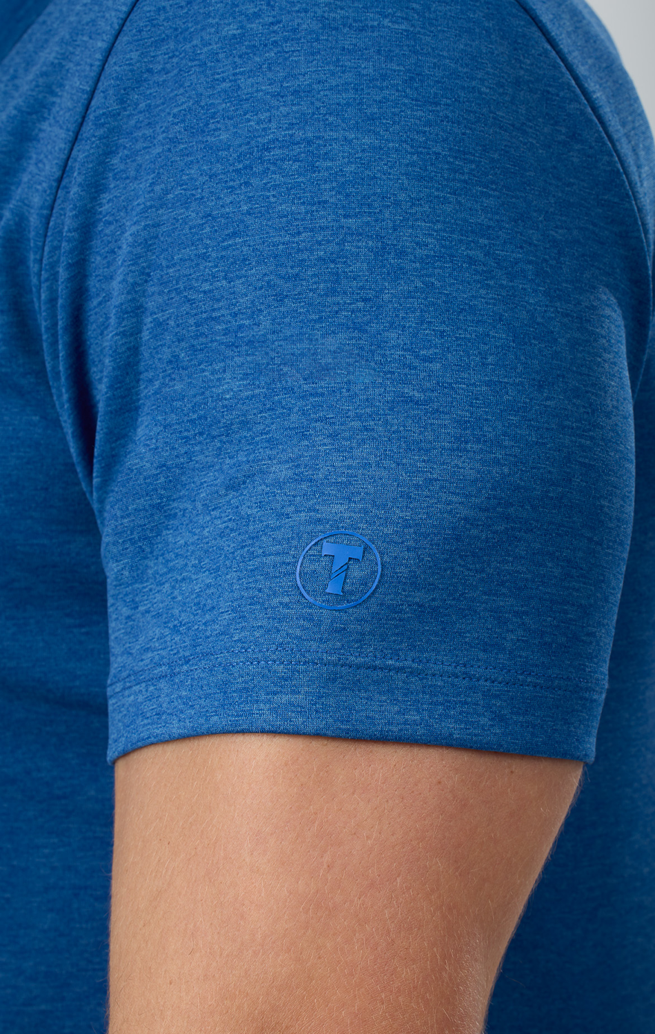 Short Sleeve Button Down Polo Solid // Blue