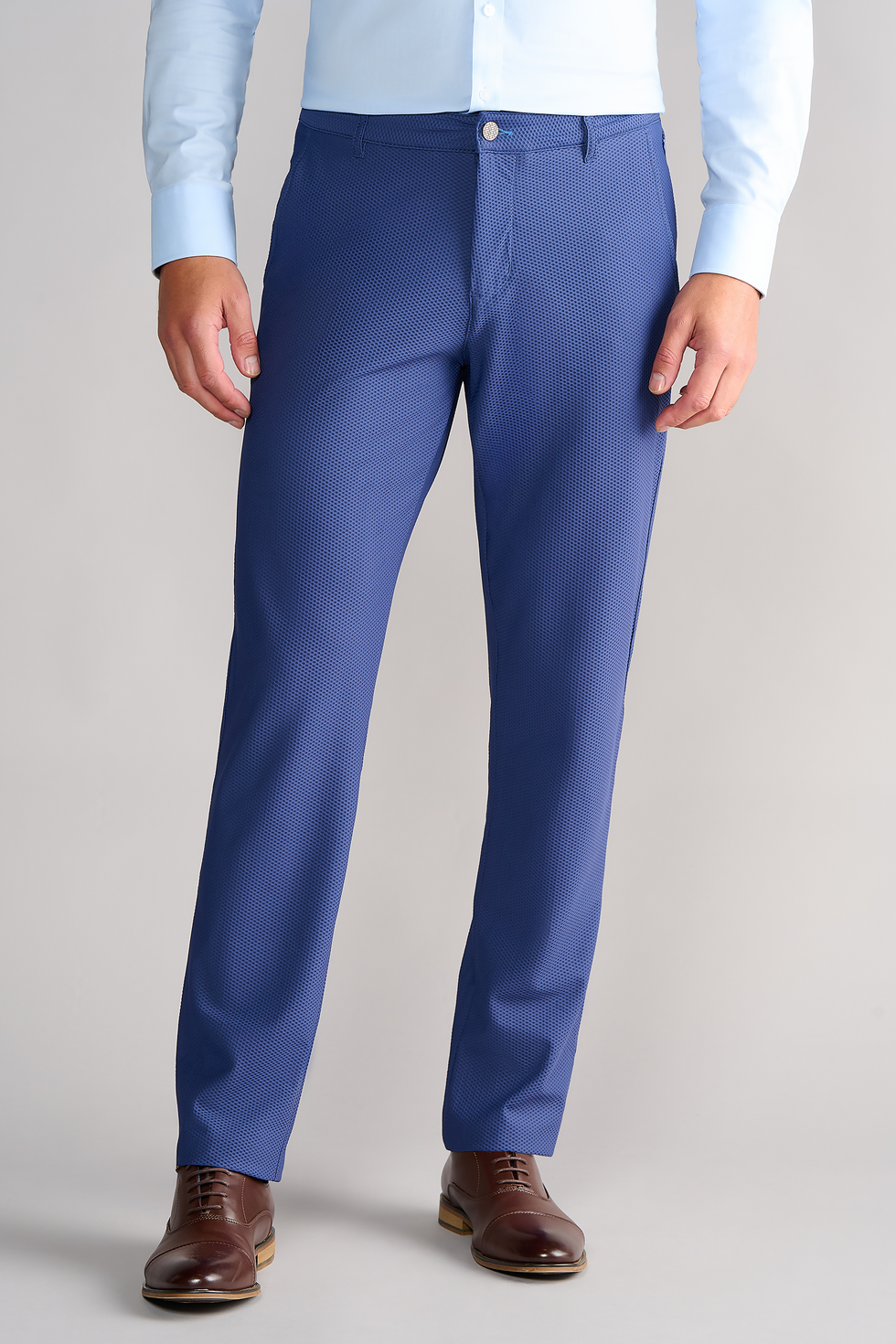 Men's Summer Blue Dress Pant (Breathable & Lightweight)