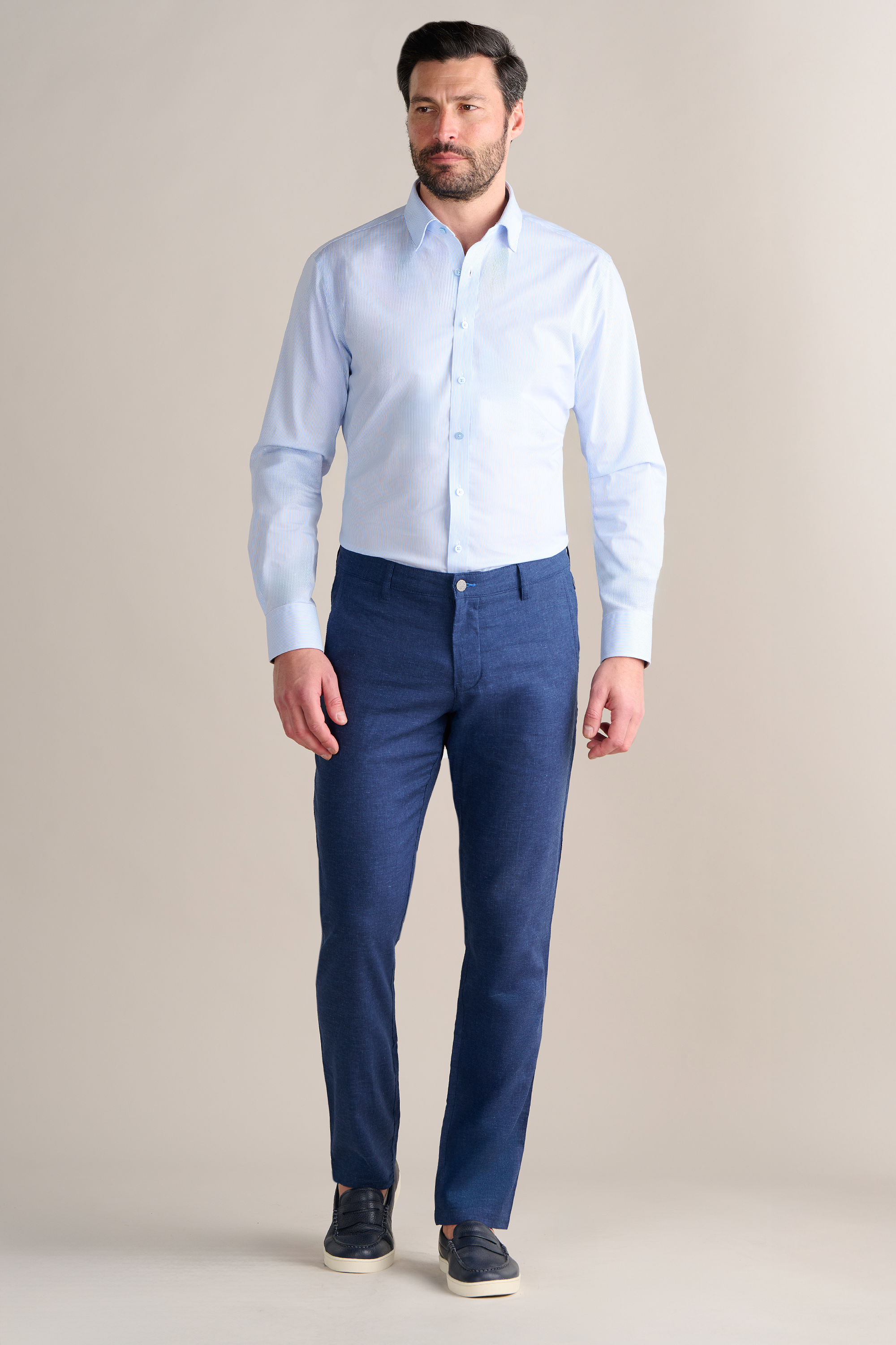 Performance Linen Pants // Blue