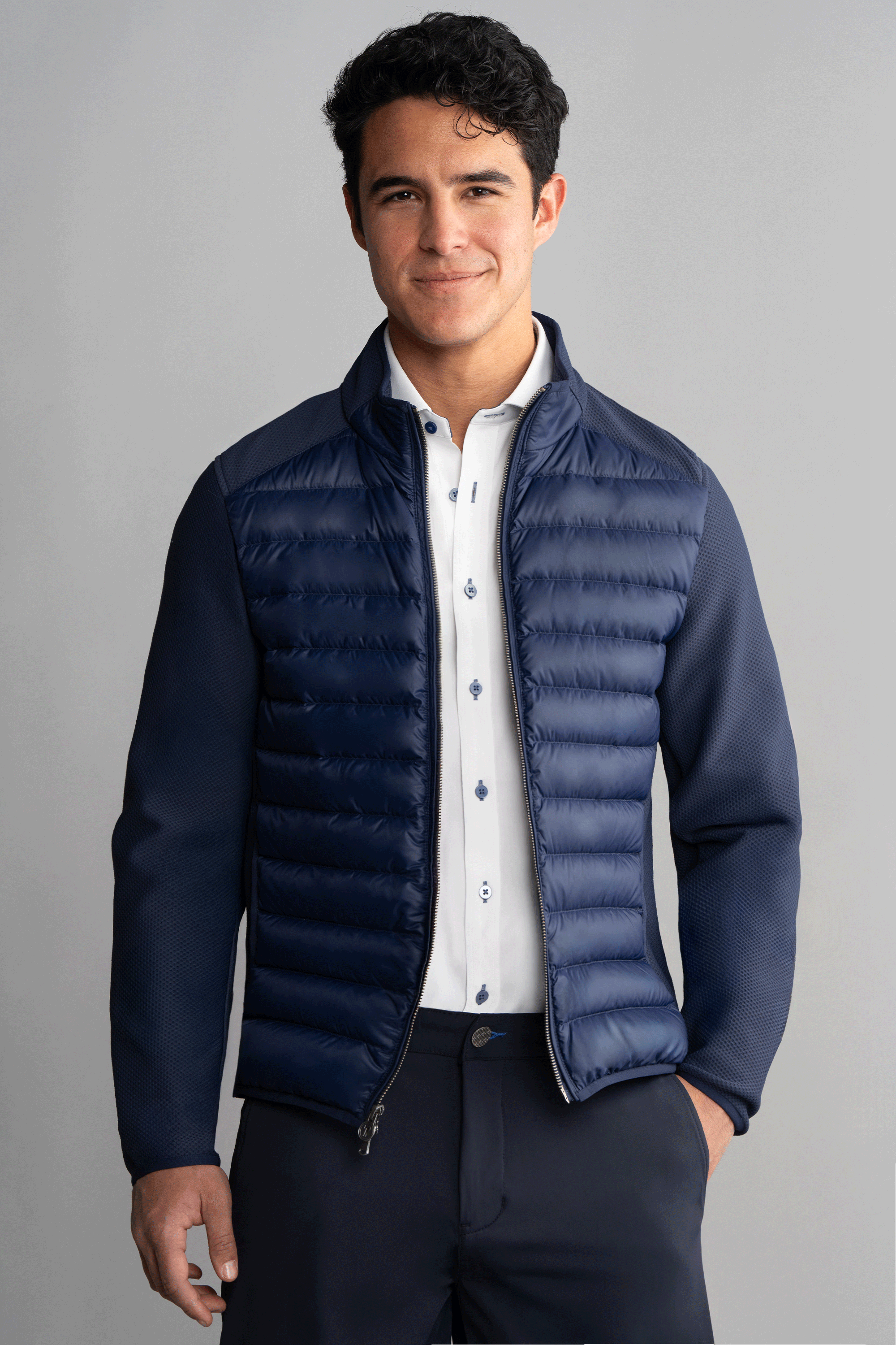 Central Hybrid Jacket // Navy