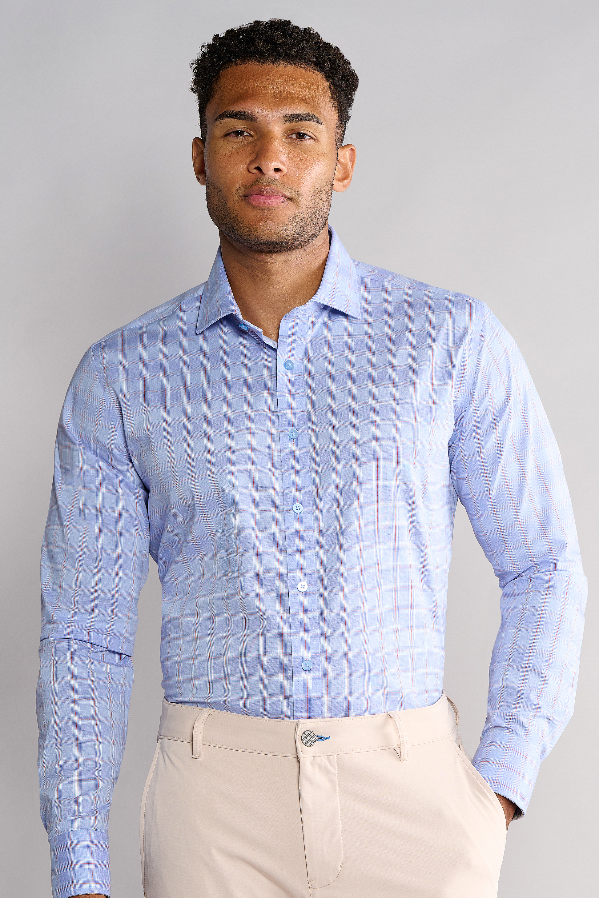 prince of wales dress shirt Prince of Wales Check Twill Shirt
