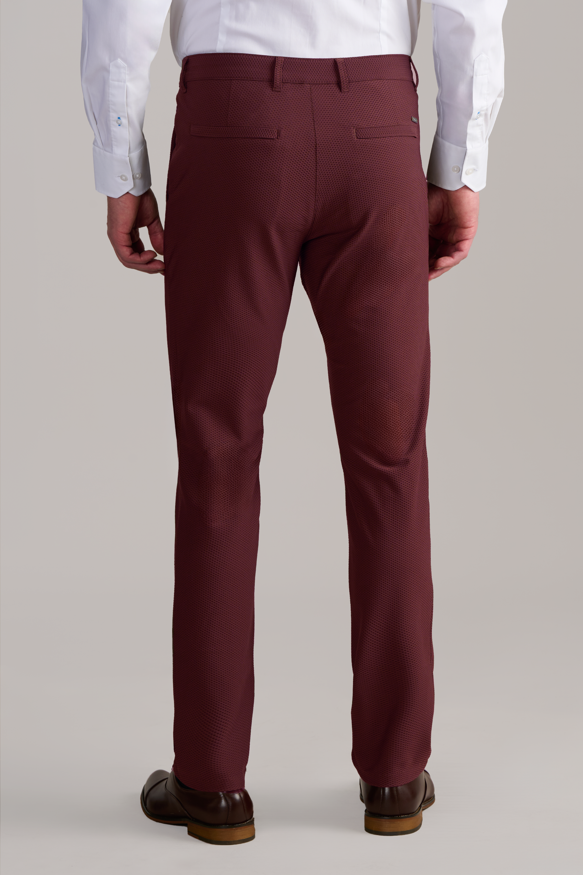 Men's Summer Melange Burgandy Dress Pant (Breathable & Lightweight) | Twillory Men's Summer Melange Burgandy Dress Pant (Breathable & Lightweight) | Twillory