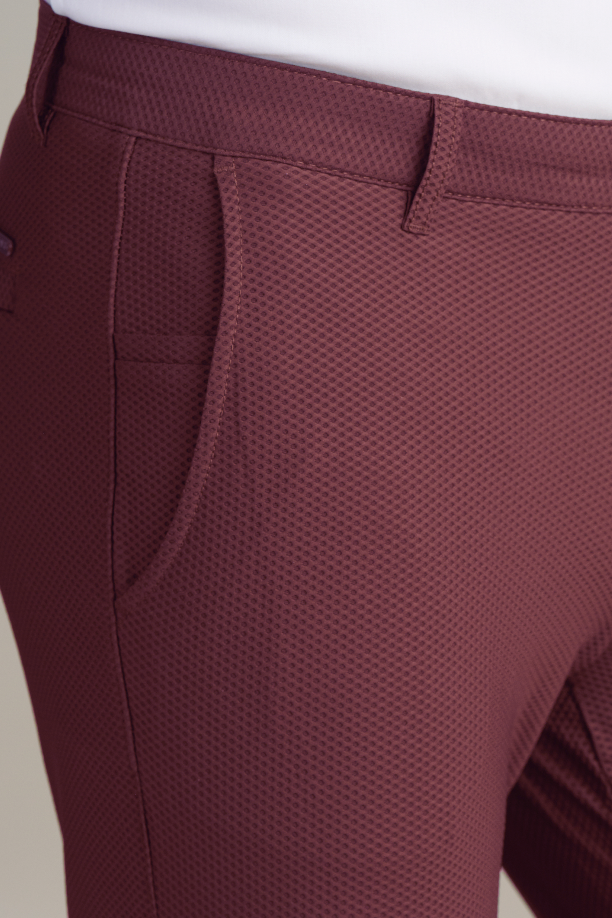 Men's Summer Melange Burgandy Dress Pant (Breathable & Lightweight) | Twillory Men's Summer Melange Burgandy Dress Pant (Breathable & Lightweight) | Twillory
