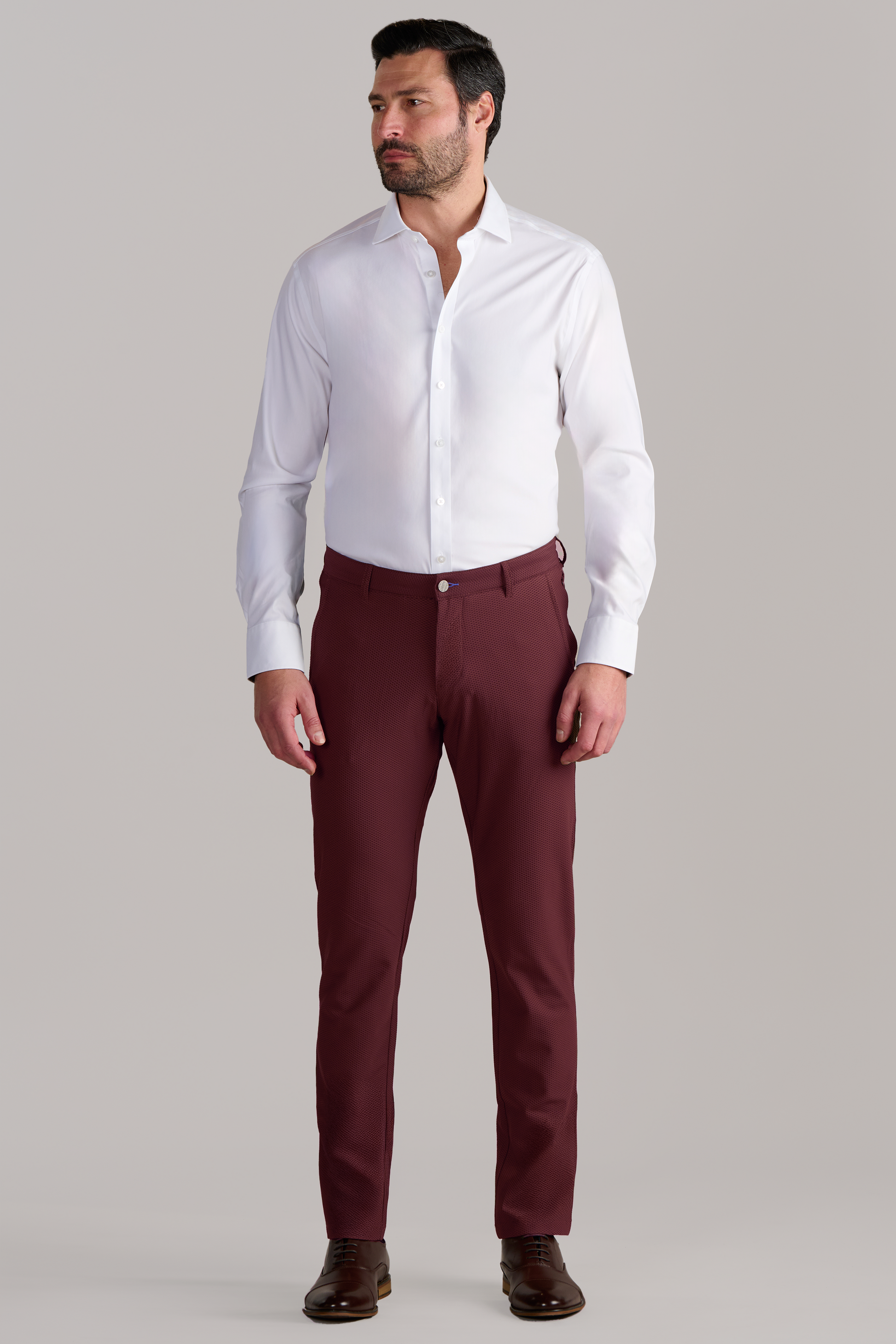 Men's Summer Melange Burgandy Dress Pant (Breathable & Lightweight) | Twillory Men's Summer Melange Burgandy Dress Pant (Breathable & Lightweight) | Twillory
