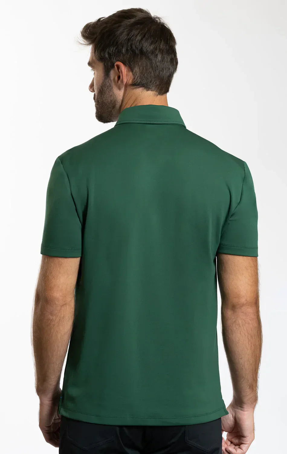 Short Sleeve Polo Solid // Forest