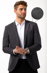 Performance Blazer // GREY HOUNDSTOOTH