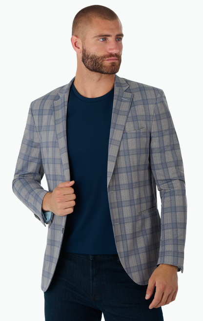 Performance Blazer // GREY PLAID