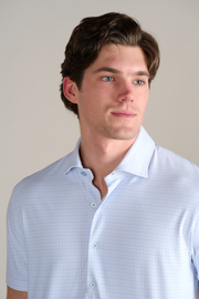 Event Polo Windowpane // Sky Blue