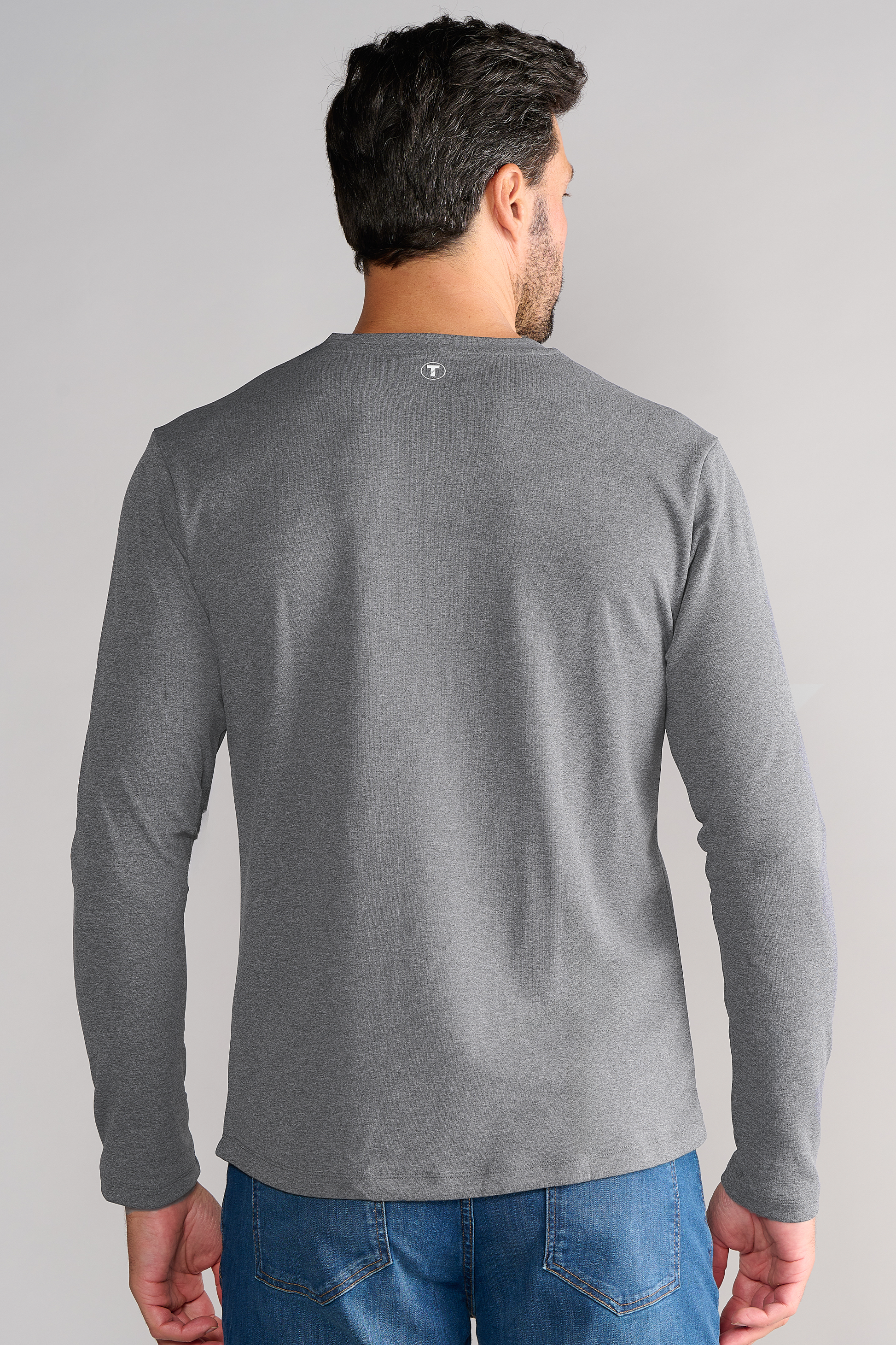 LAOARA Henley shirt met lange mouwen voor heren, lange mouwen, T-shirt, longshirt met knoopsluiting, slimfit, top, M-2XL LAOARA Henley shirt met lange mouwen voor heren, lange mouwen, T-shirt, longshirt met knoopsluiting, slimfit, top, M-2XL