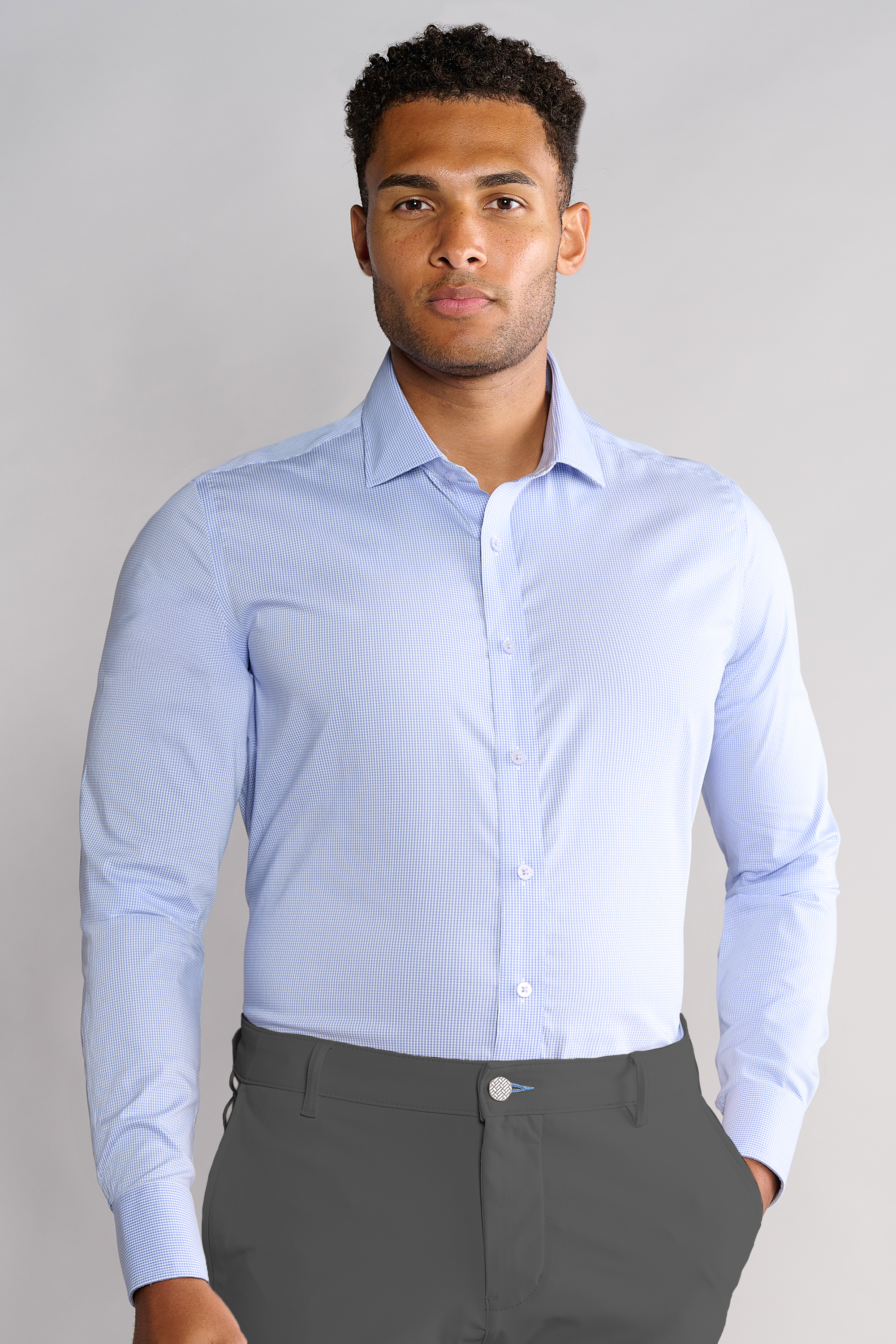 Leader Houndstooth // Micro Blue