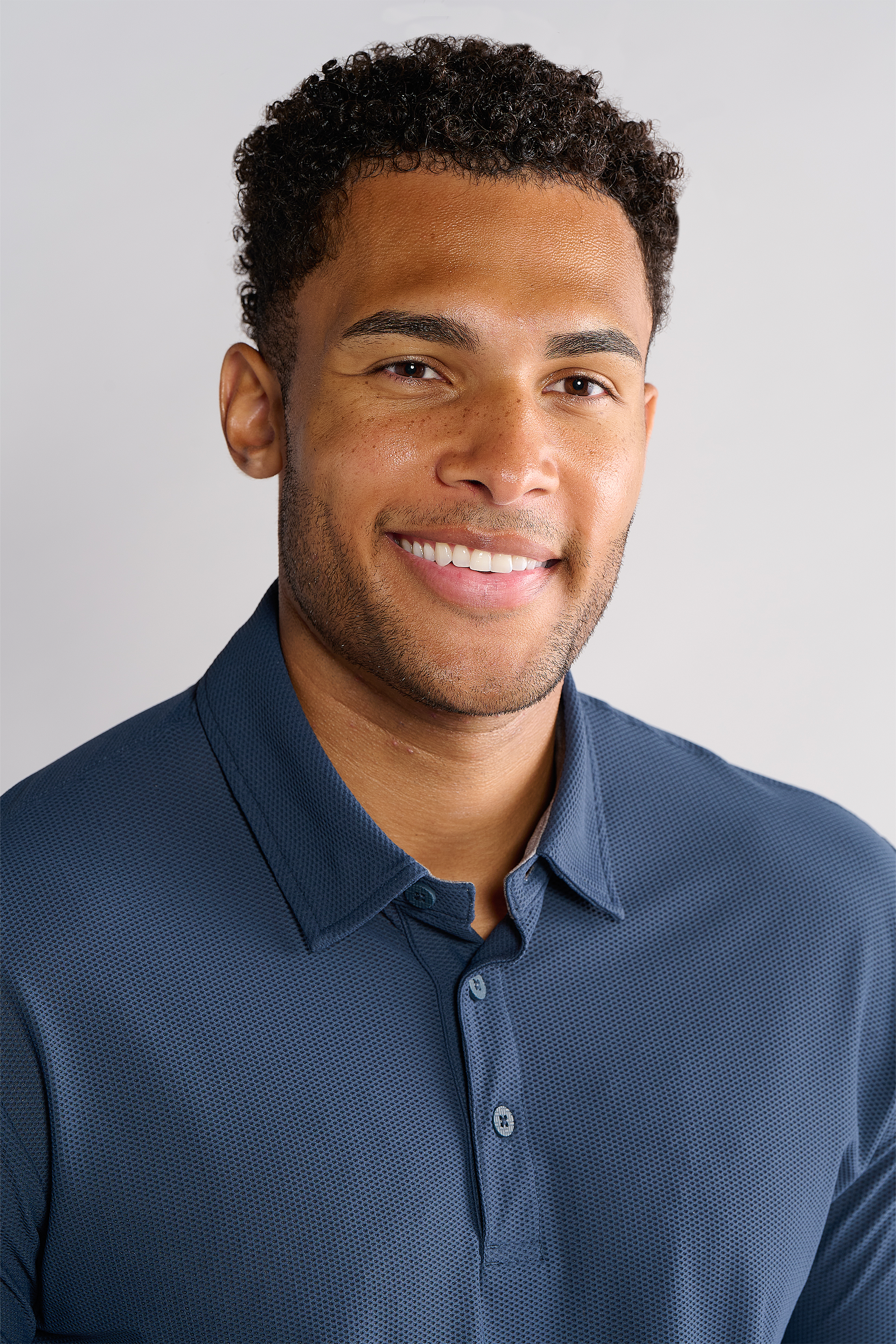 AIR 3 Button Polo Solid // Navy