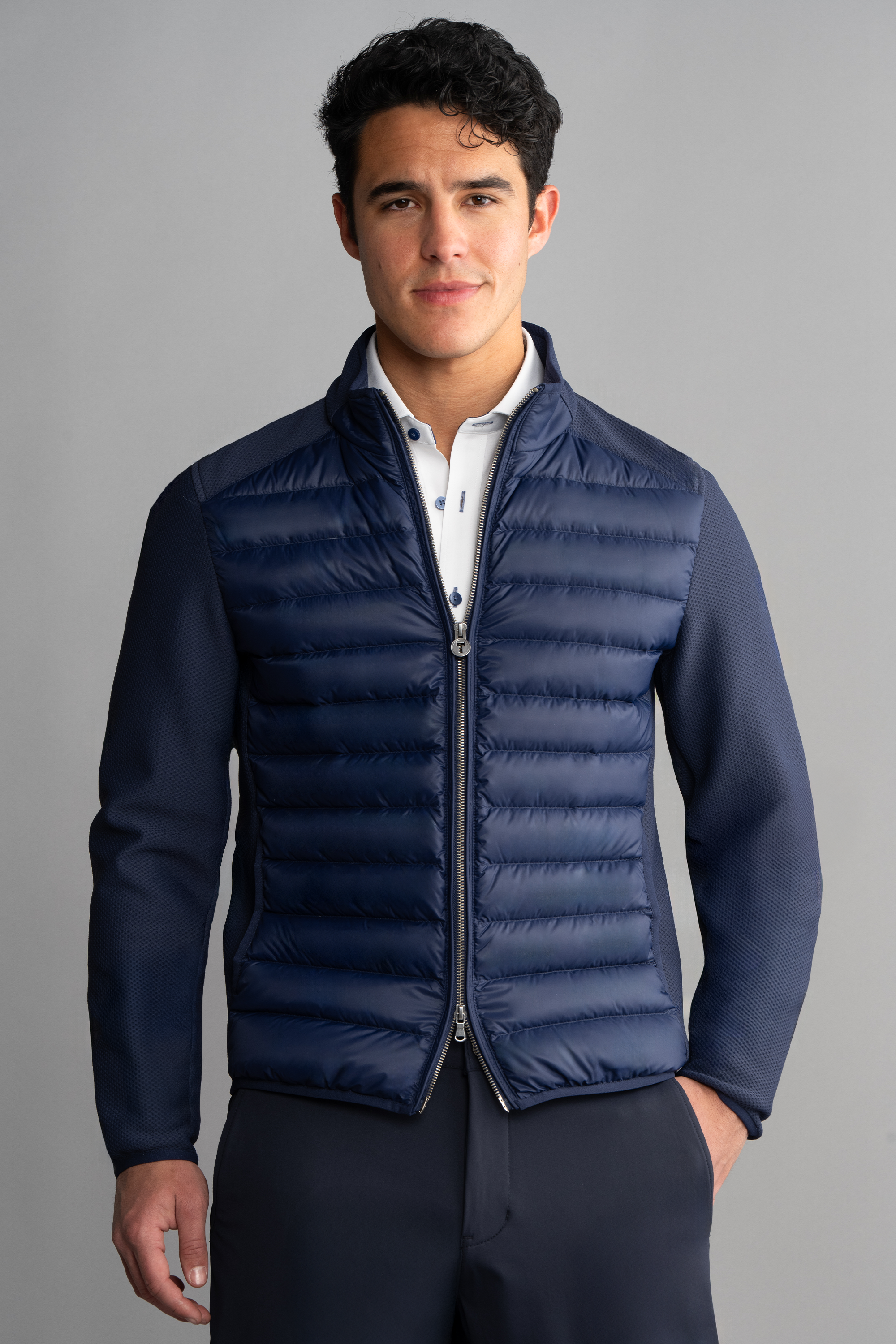 Central Hybrid Jacket // Navy