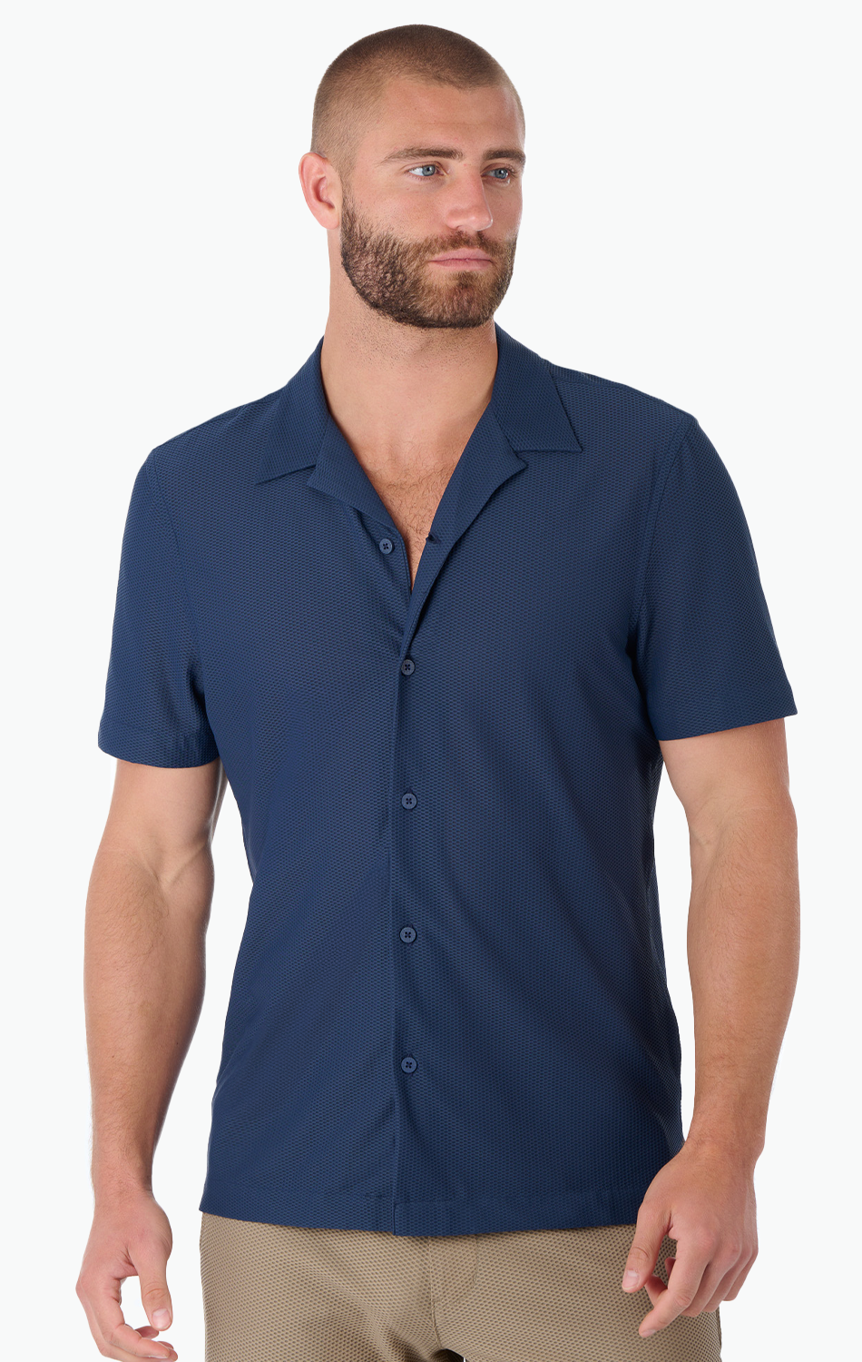 AIR Resort Shirt Solid // Navy