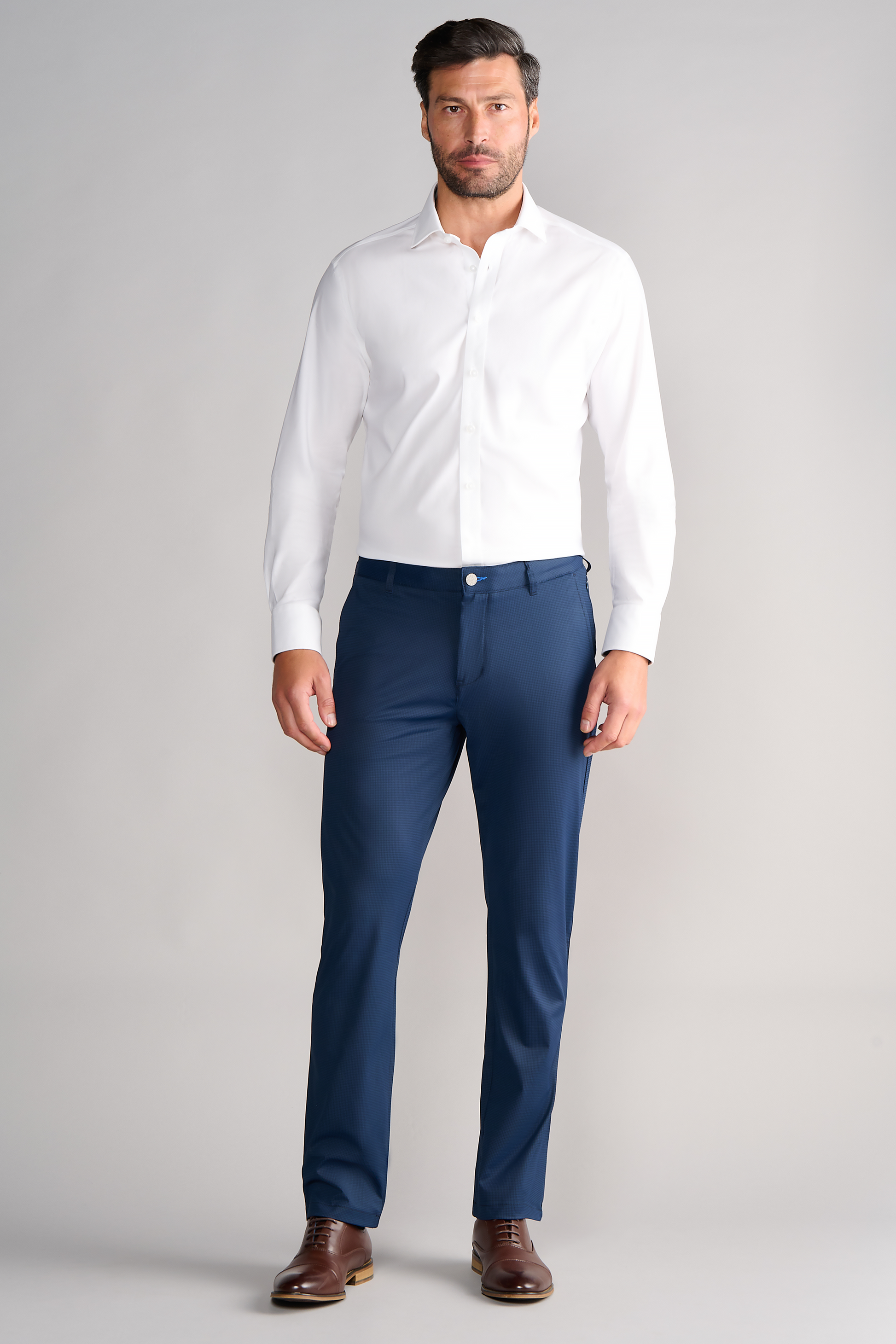 Men's Houndstooth Dress Pants (Navy Blue Performance Slacks) Twillory Men's Houndstooth Dress Pants (Navy Blue Performance Slacks) Twillory