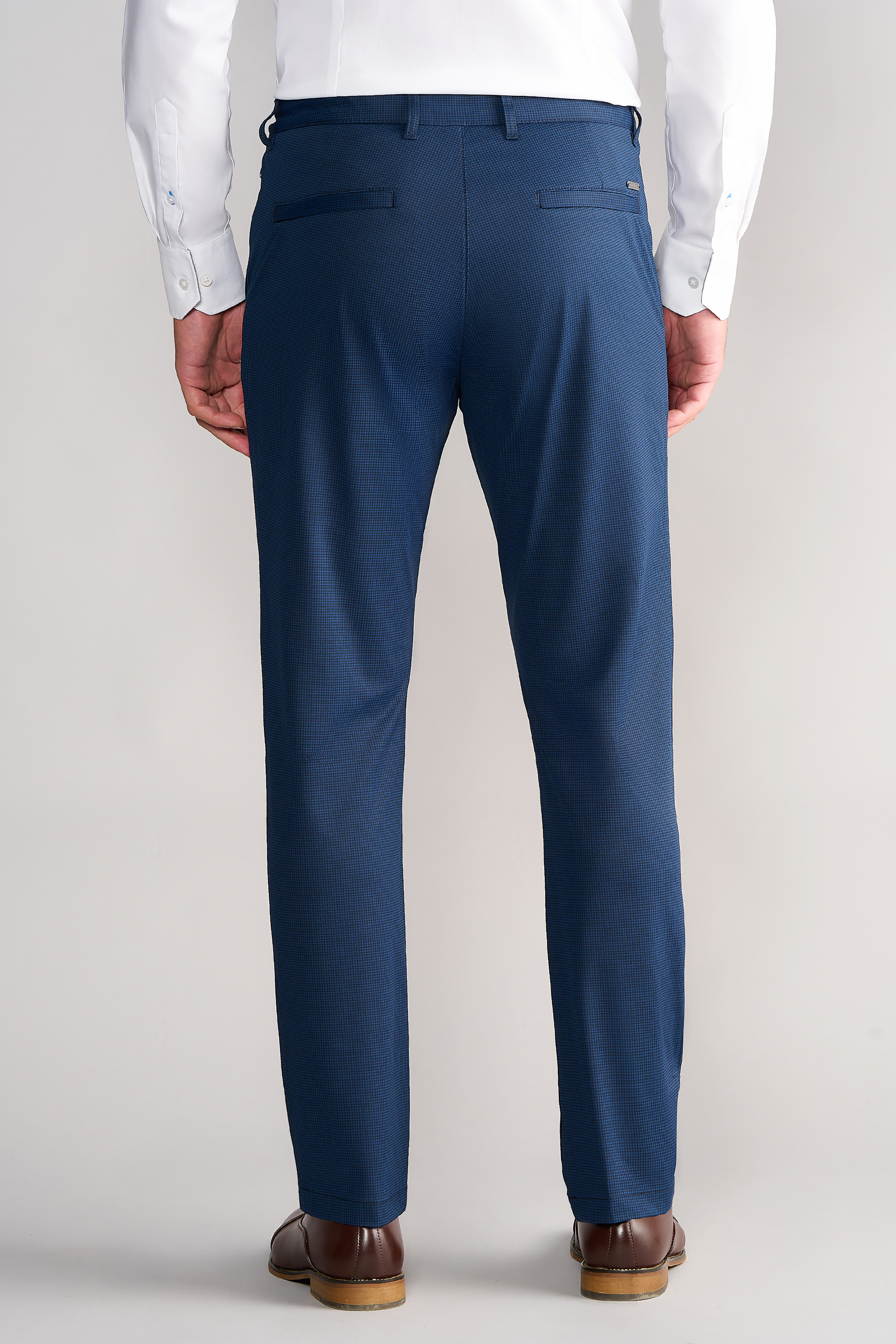Men's Houndstooth Dress Pants (Navy Blue Performance Slacks) Twillory Men's Houndstooth Dress Pants (Navy Blue Performance Slacks) Twillory