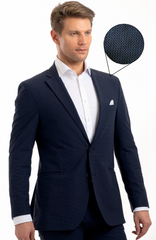 Performance Blazer // NAVY HOUNDSTOOTH