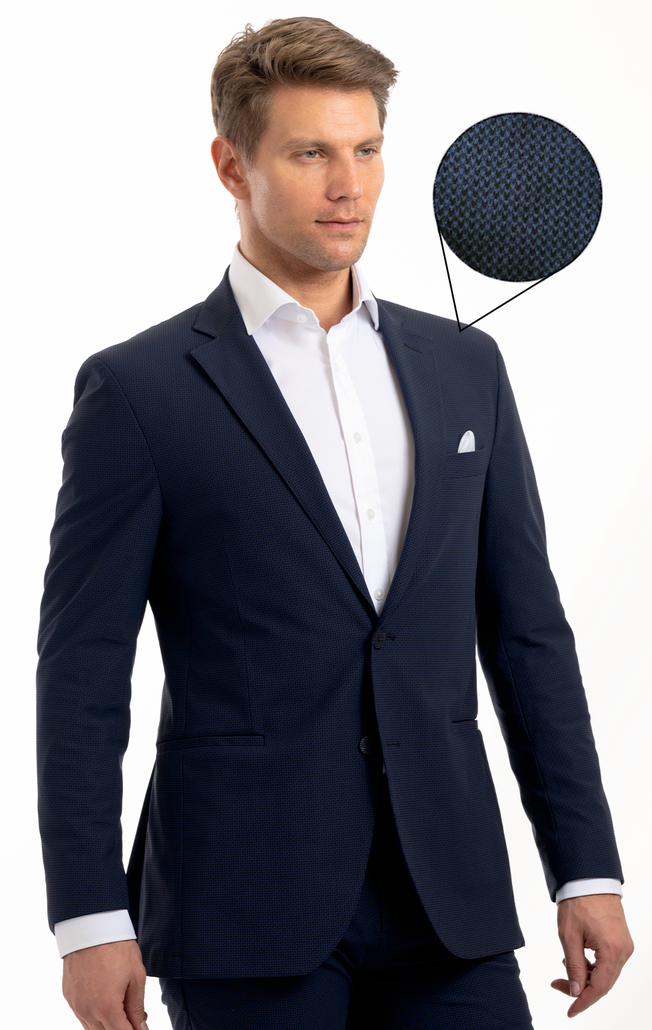 Performance Blazer // NAVY HOUNDSTOOTH