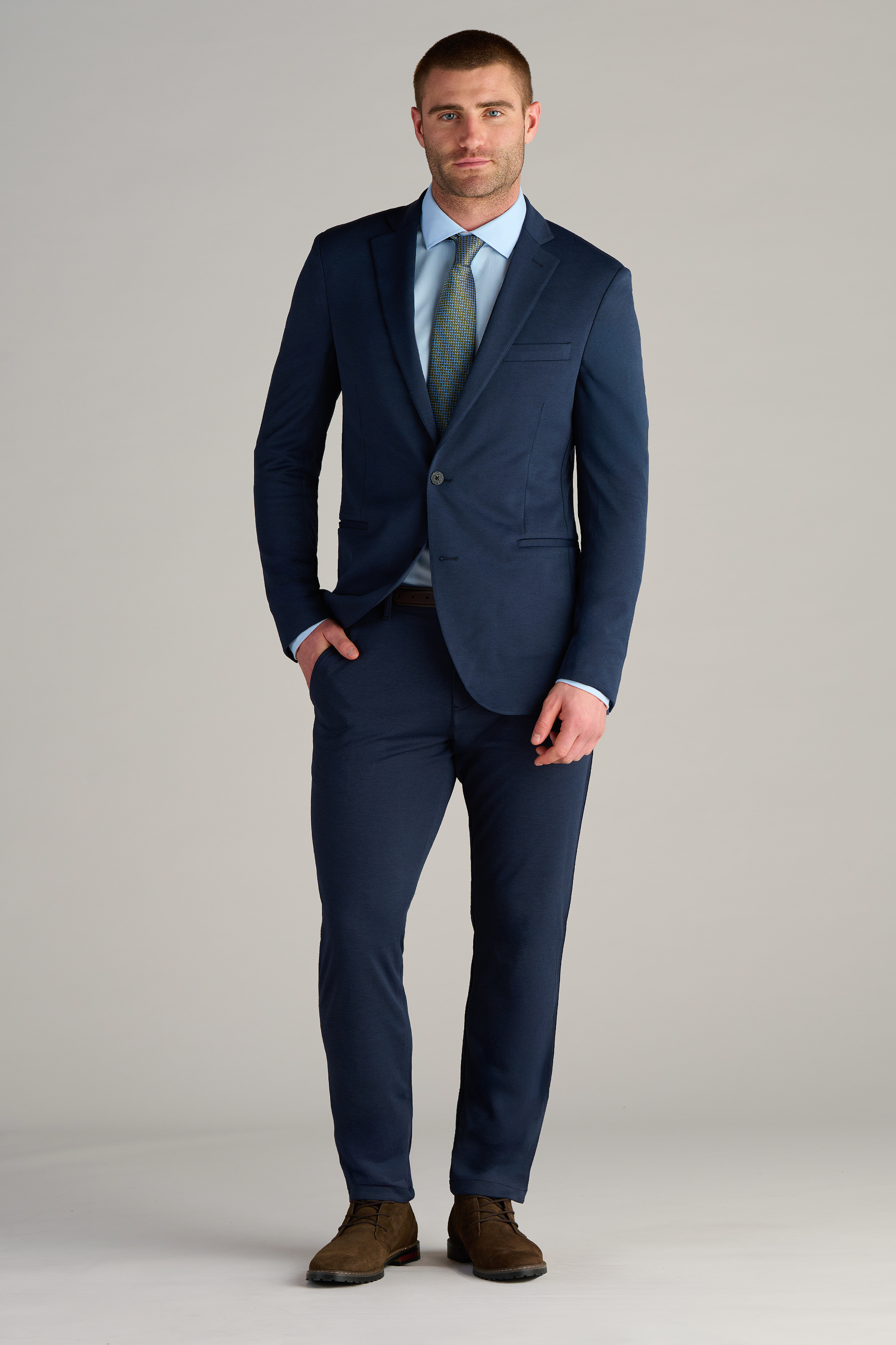 Men's Navy Melange Blazer (Dark Blue Performance Jacket) – Twillory