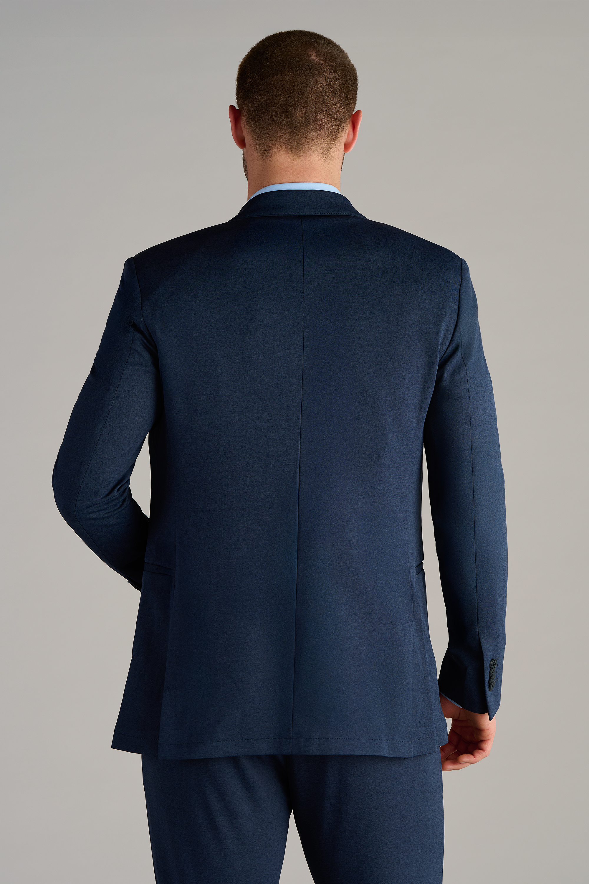 Circular Knit Blazer // Heather Navy