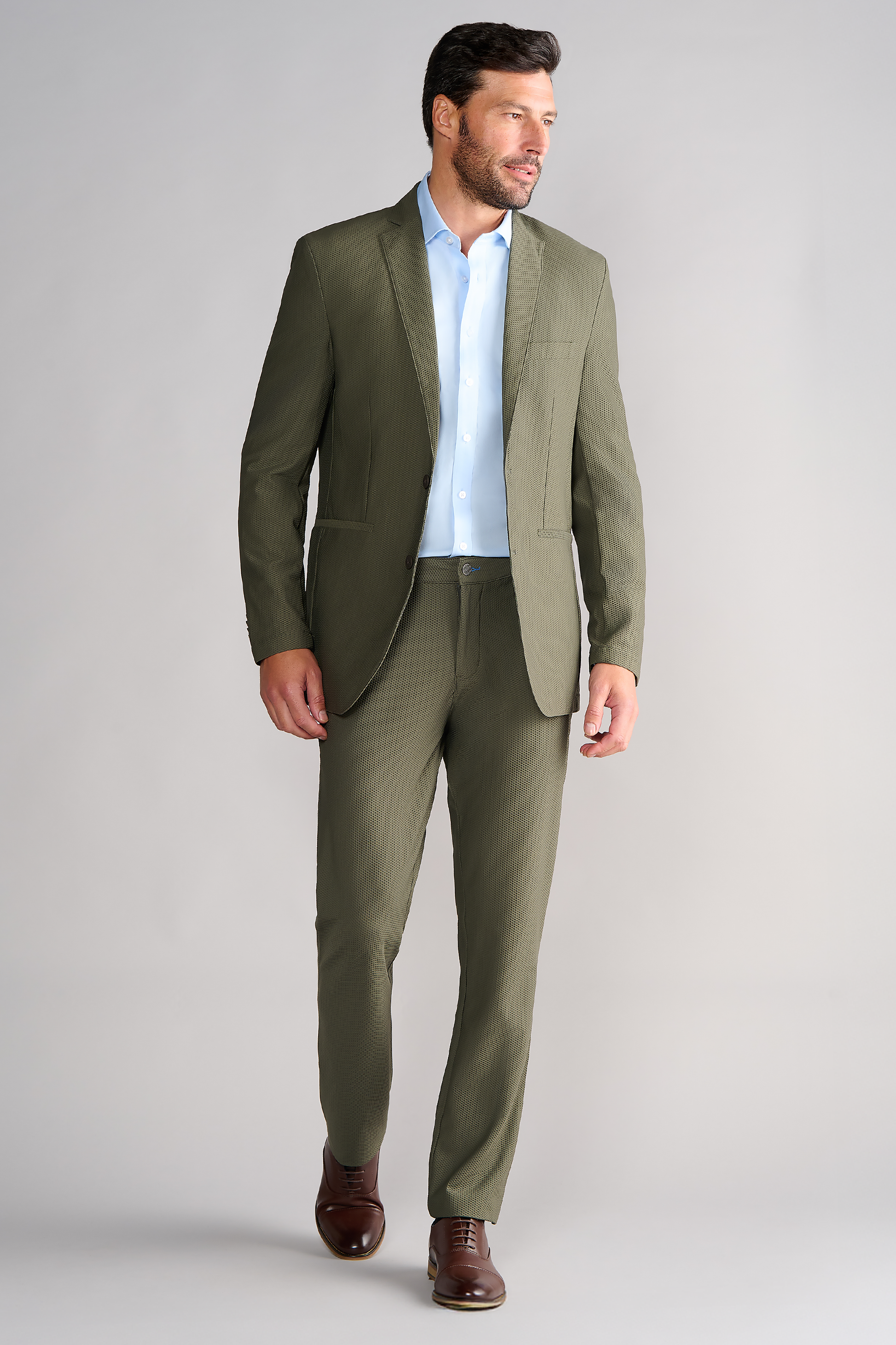 Men's Olive Green Blazer (Lightweight Summer Air Suit Jacket) Twillory Men's Olive Green Blazer (Lightweight Summer Air Suit Jacket) Twillory