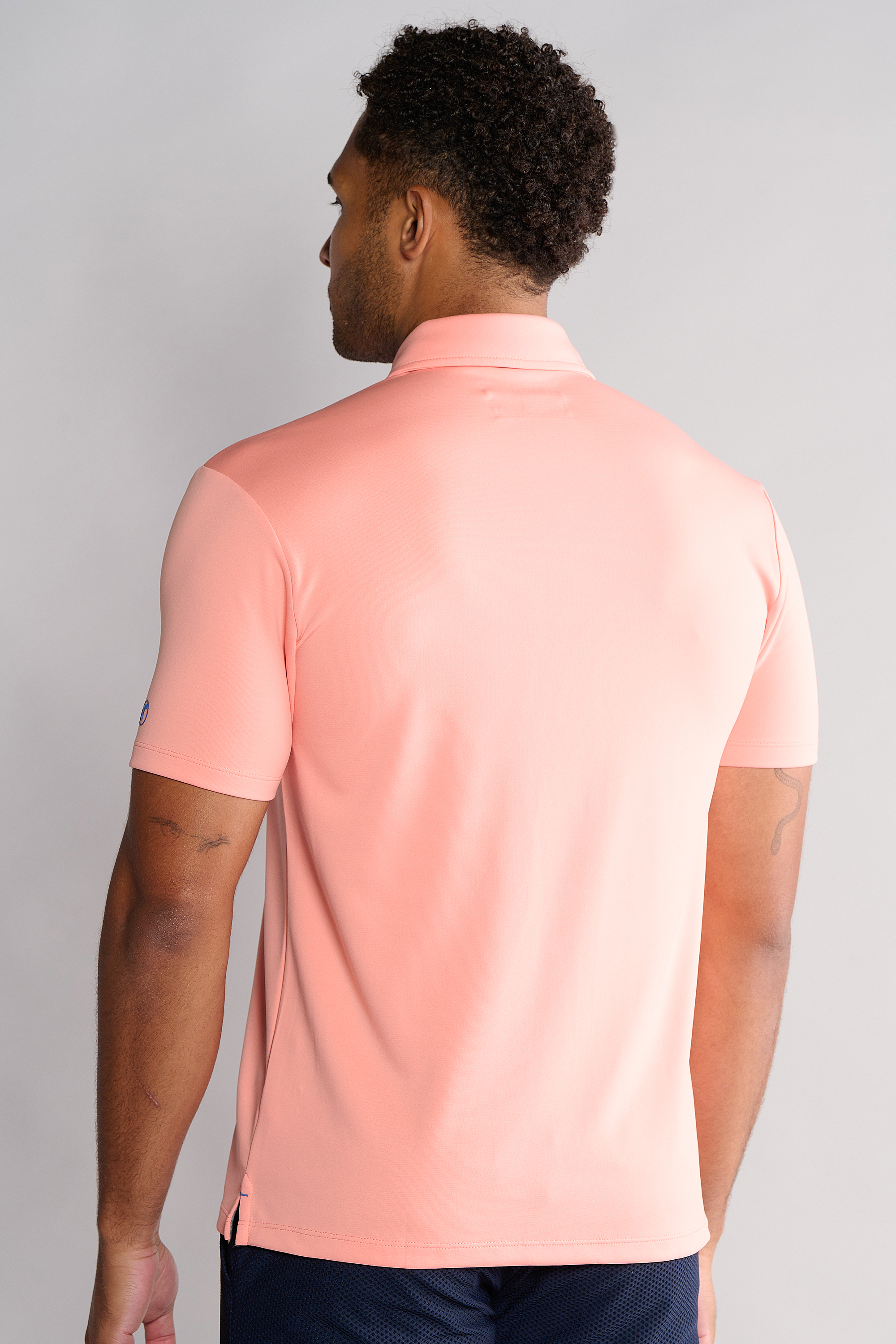 Short Sleeve Polo Solid // Peach