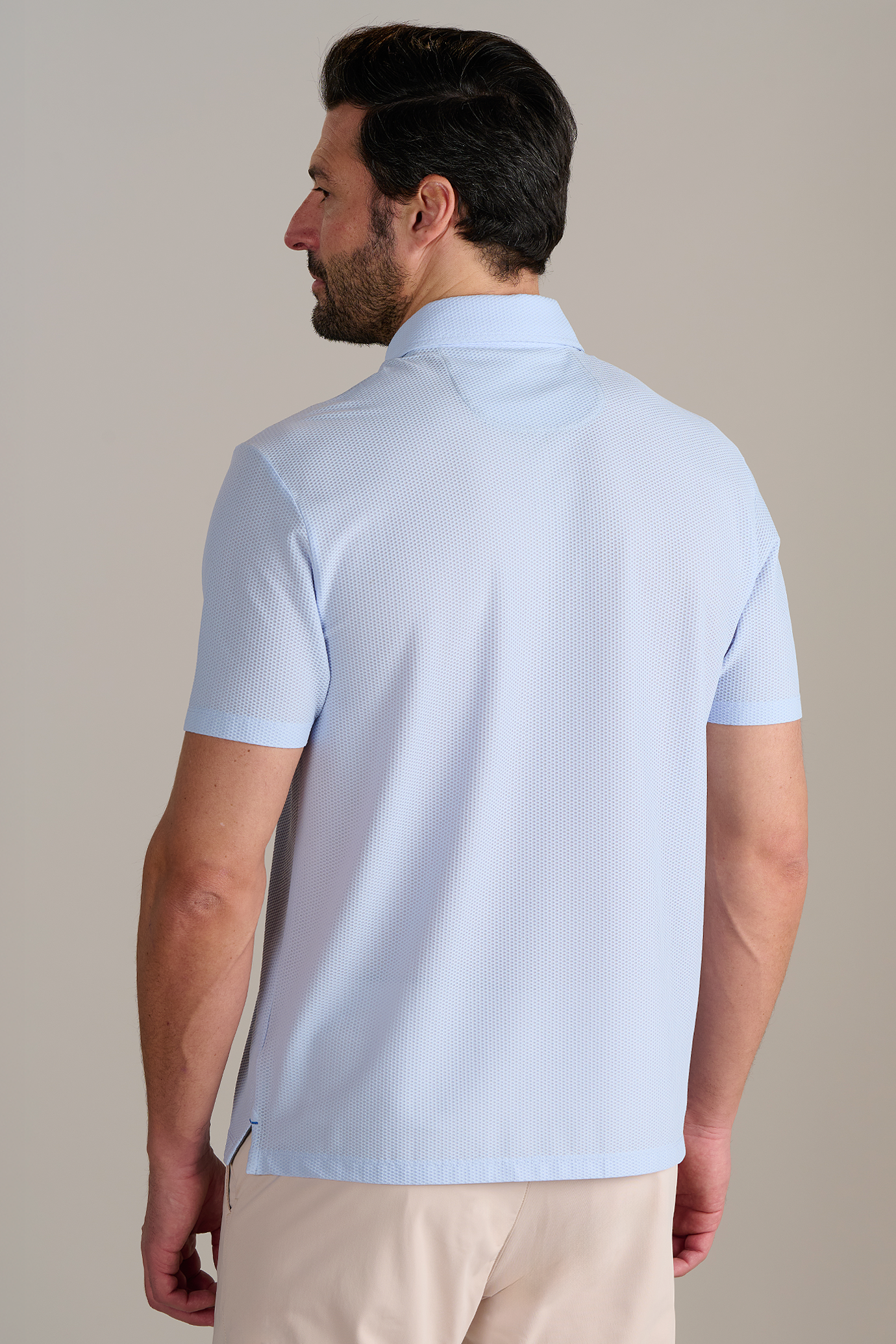 AIR Zip Polo Solid // Powder Blue