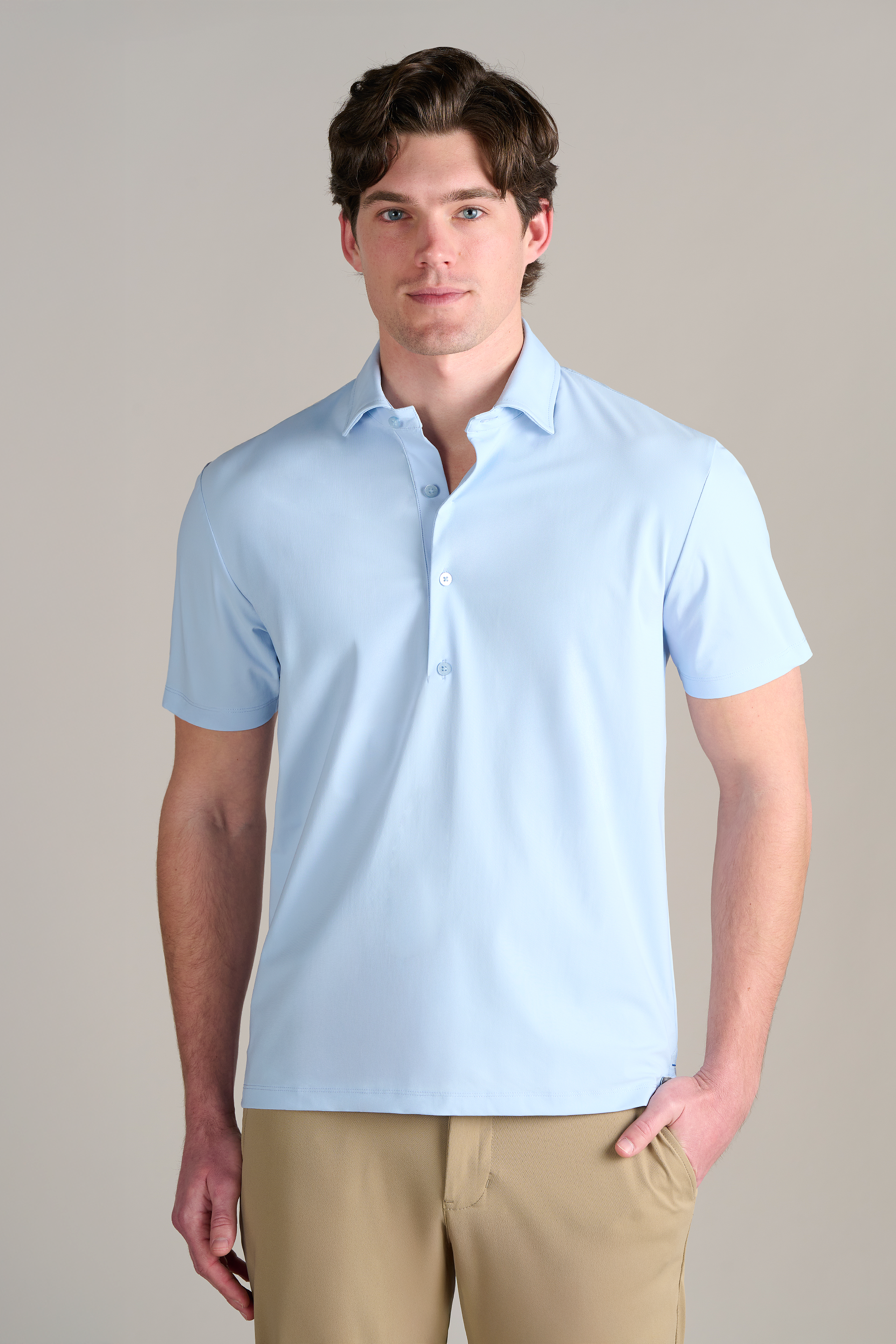 Event Polo Solid // Powder Blue