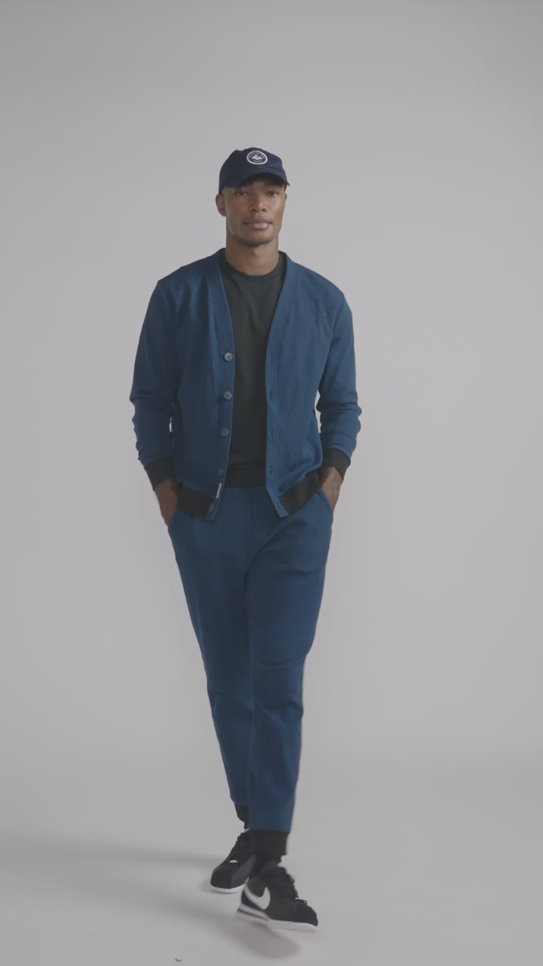 Load video: Waffle-Knit Jogger | Ocean