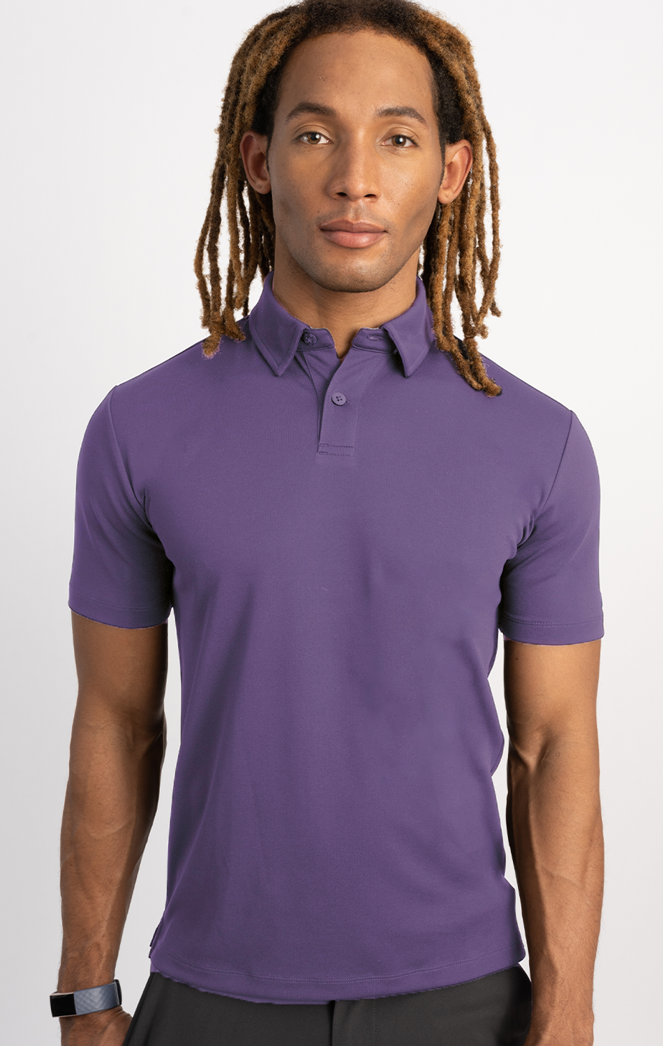 Short Sleeve Polo Solid // Purple