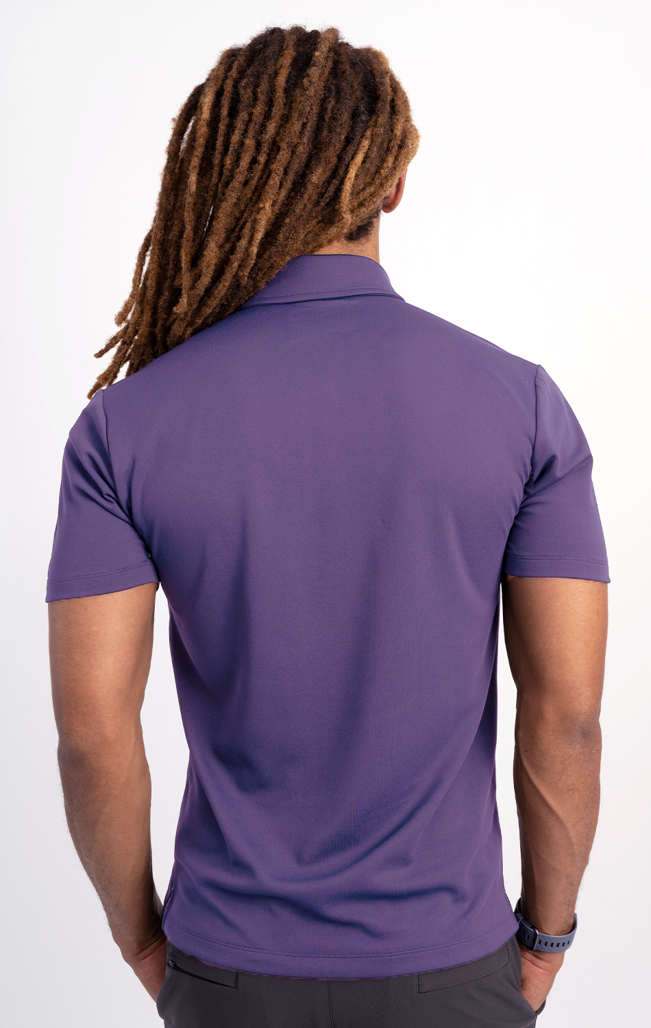 Short Sleeve Polo Solid // Purple