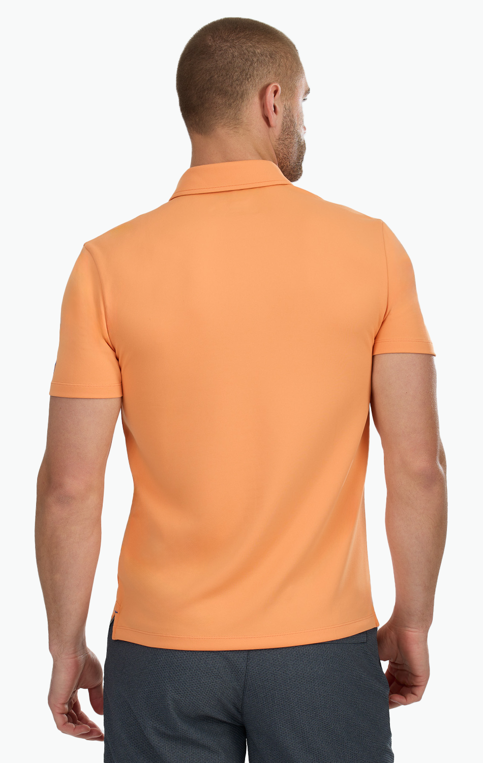 Short Sleeve Polo Solid // Tangerine