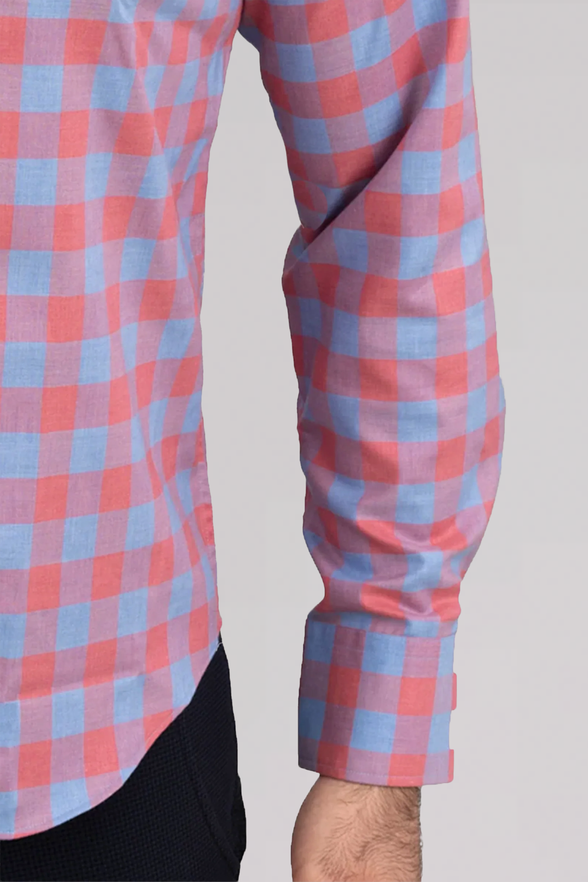 untuck(able) Salmon Gingham