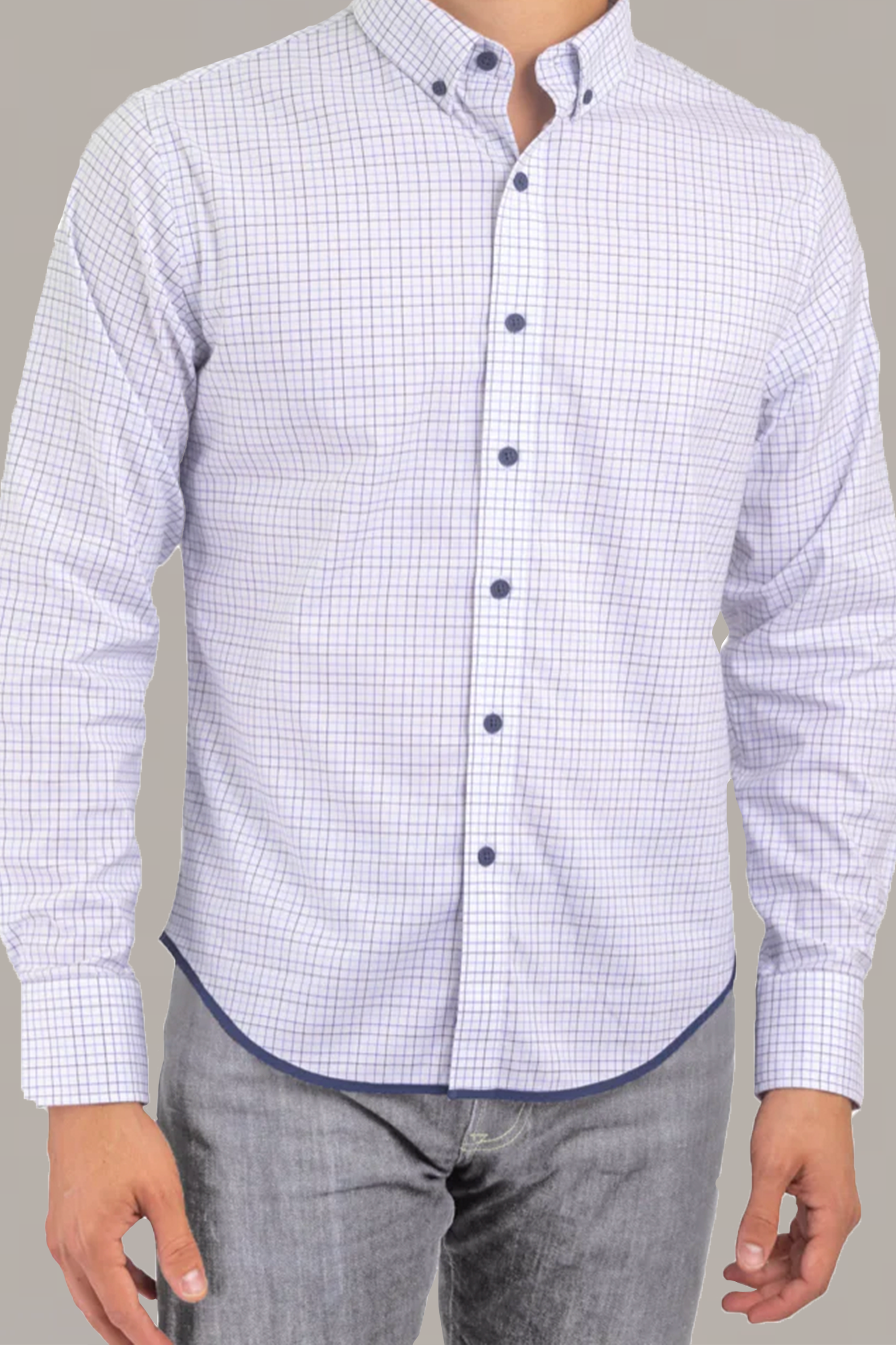 untuck(able) Tri-Blue Windowpane