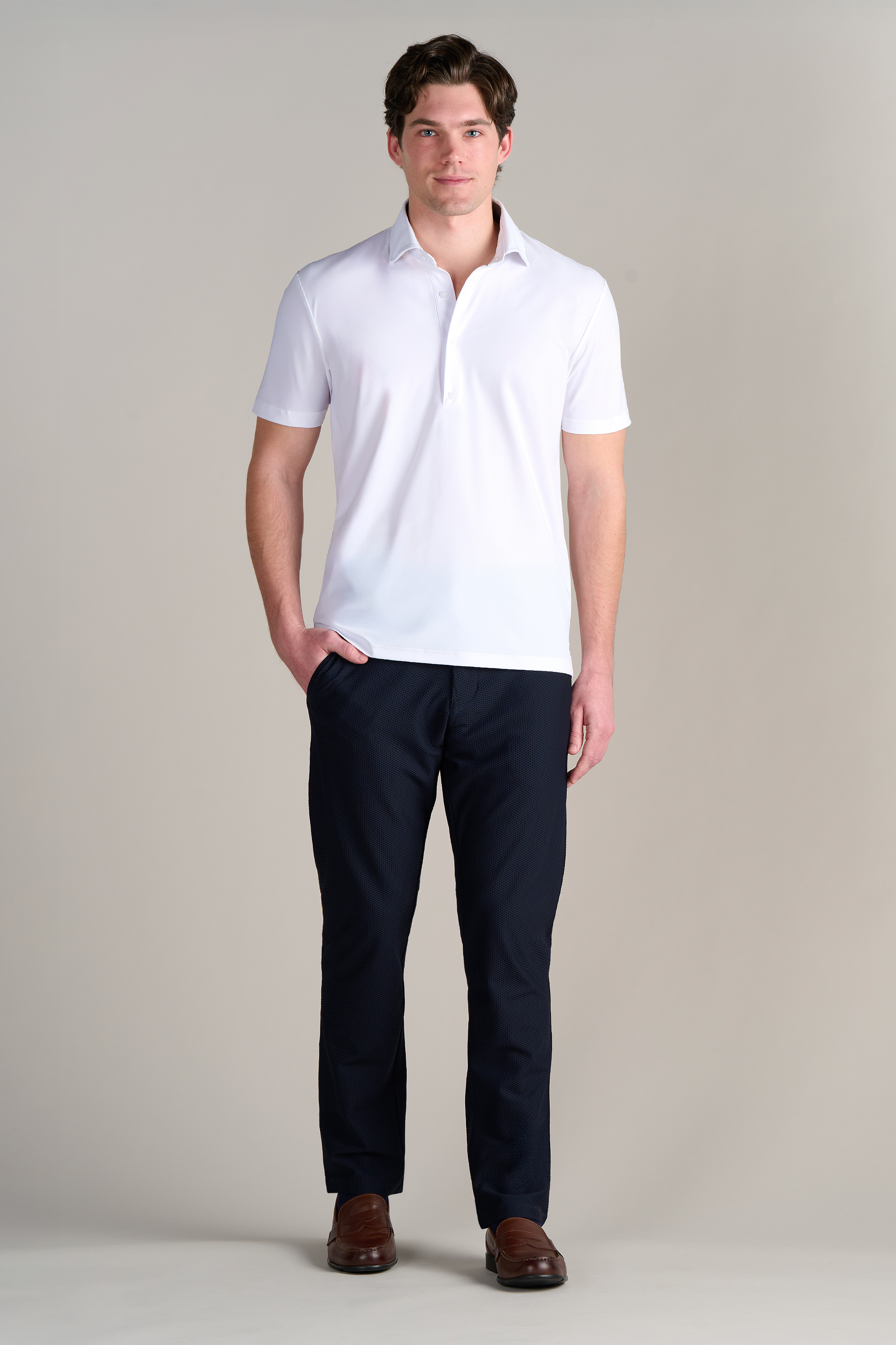 Event Polo Solid // White