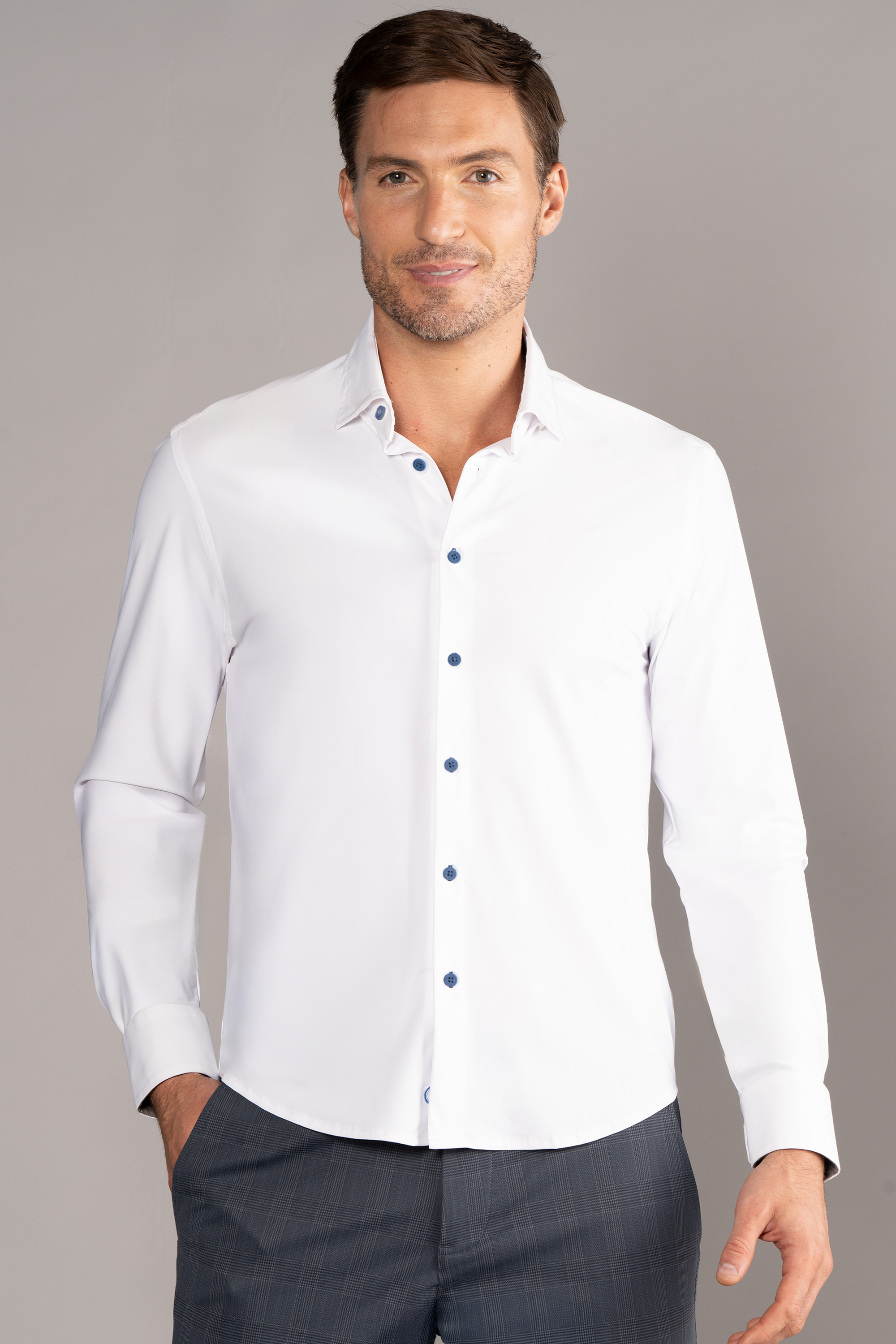 The Event Shirt // White Blue