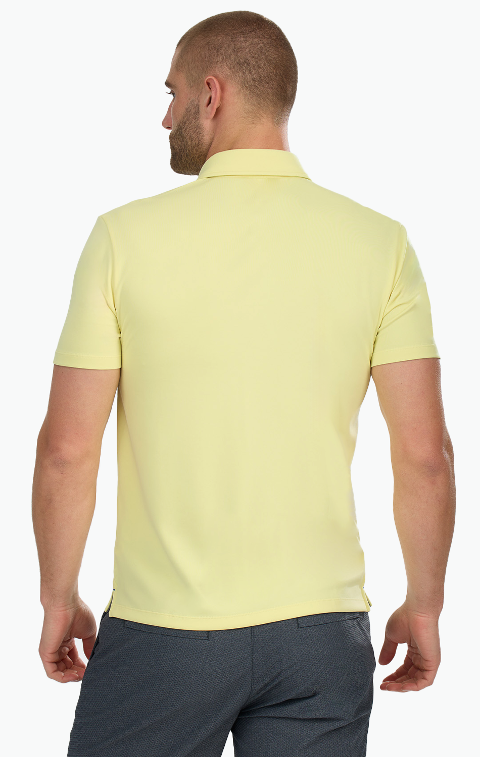 Short Sleeve Polo Solid // Yellow
